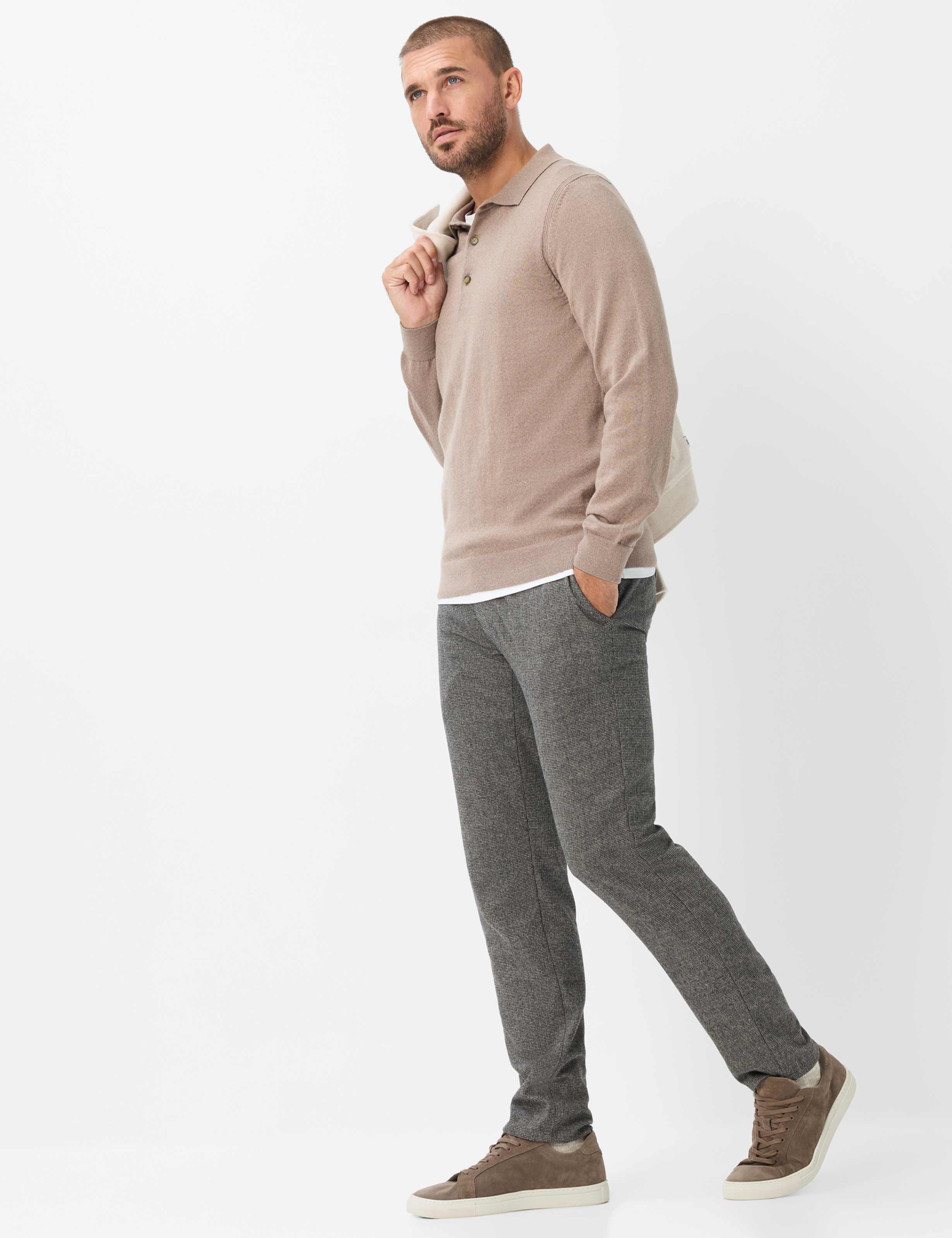 Herren Style PASCAL Hellbraun  Model Outfit
