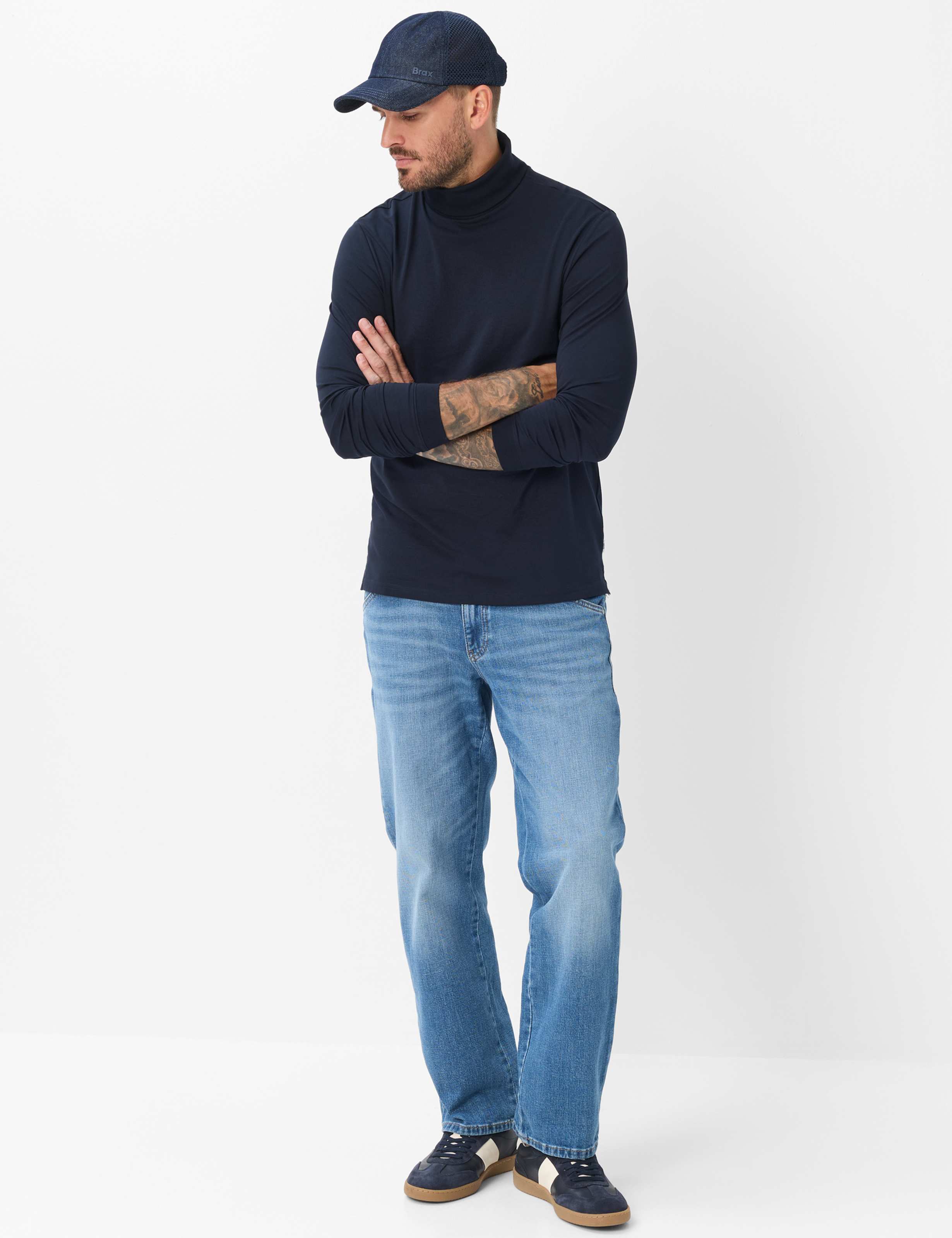 Herren Style BENNO Dunkelblau  Model Outfit