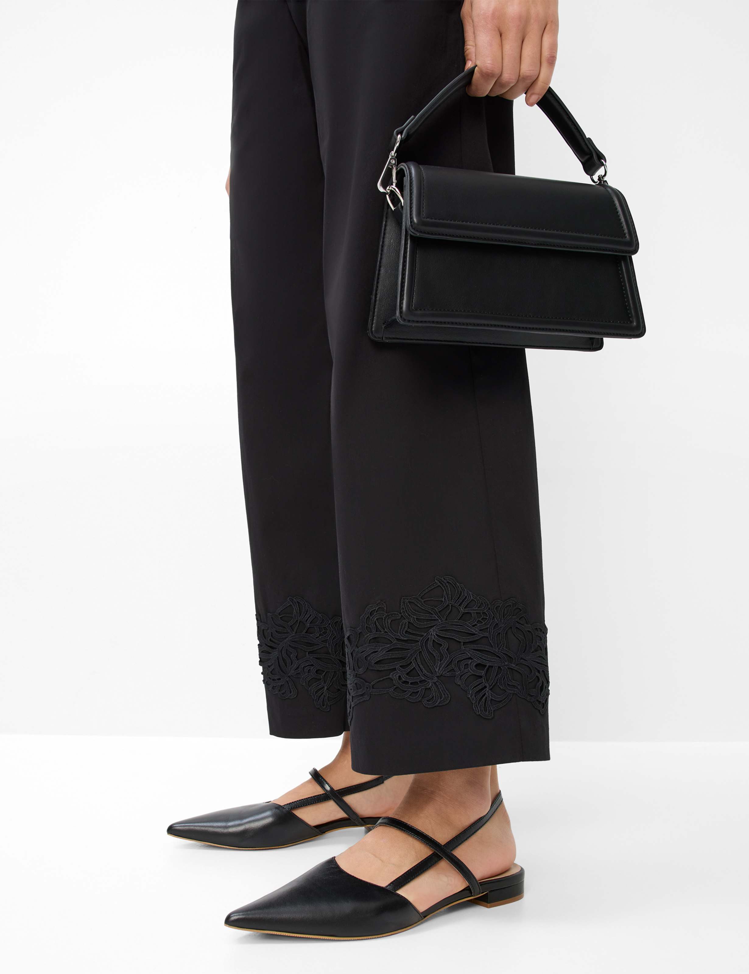 Femme Style MAINE S Noir Wide Leg Détail 1