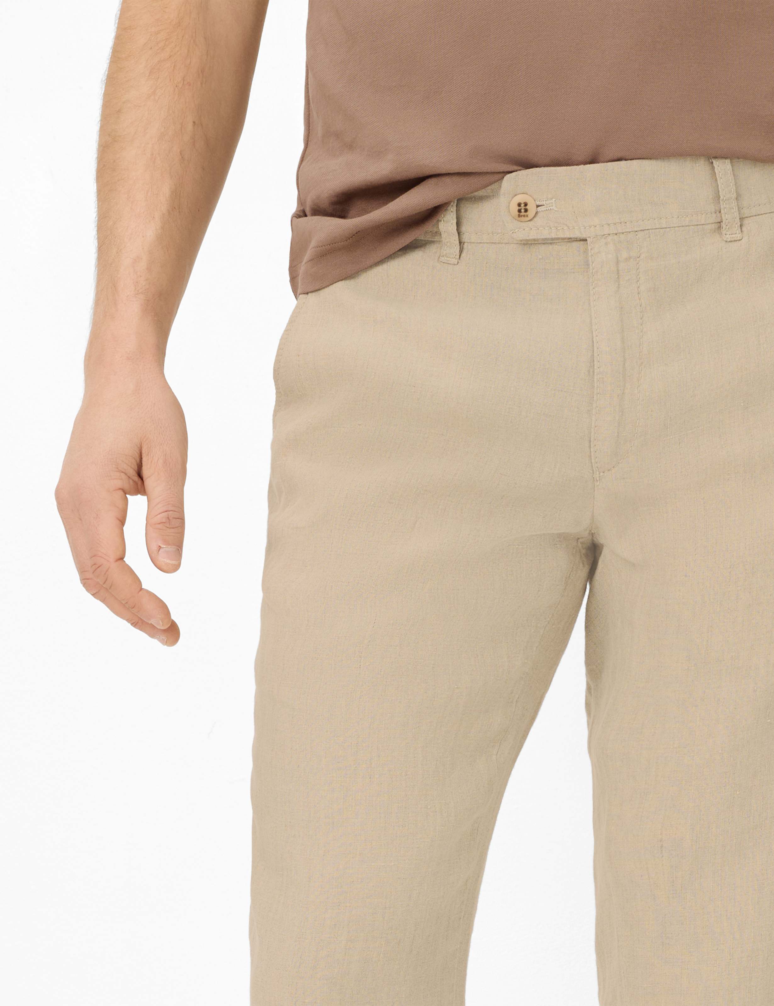 Herren Style EVANS Hellbeige Regular Fit Detail 2