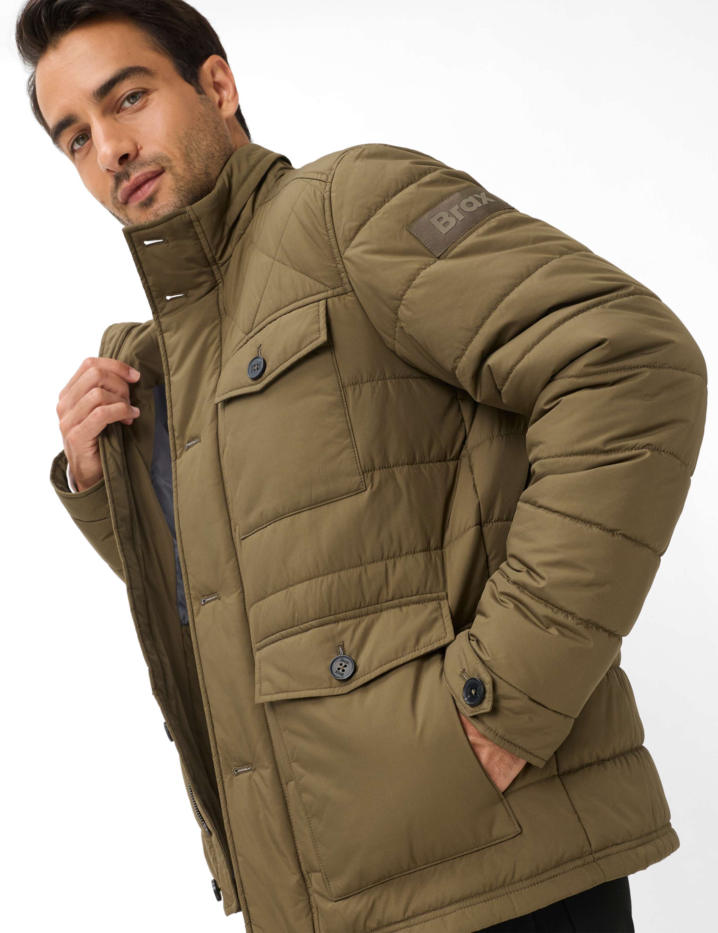 Men Style GEORGE Green – Khaki  Detail 1