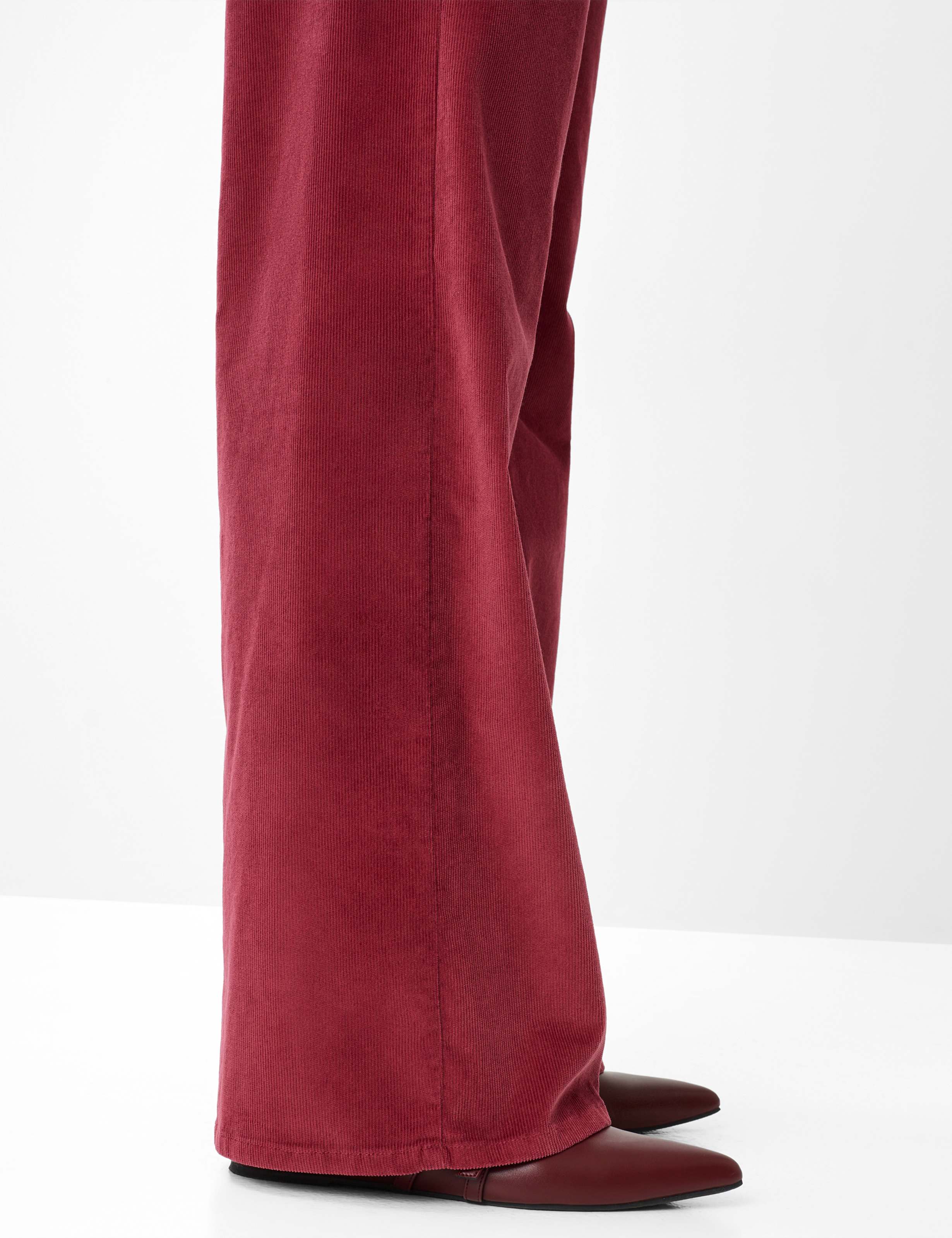 Damen Style MORGAN Dunkelrot Wide Leg Detail 2