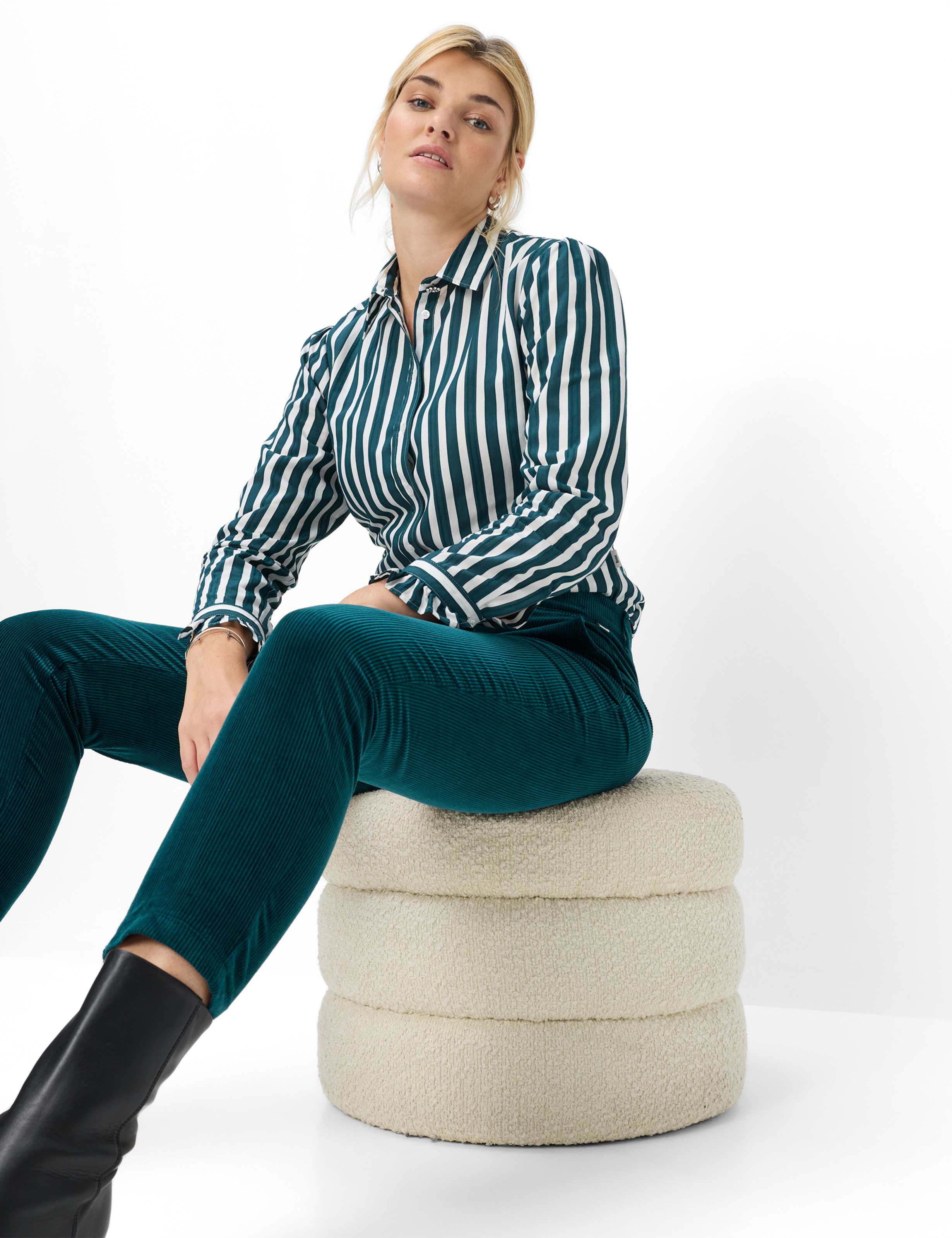 Femme Style MARON S Vert Regular Fit Détail 1