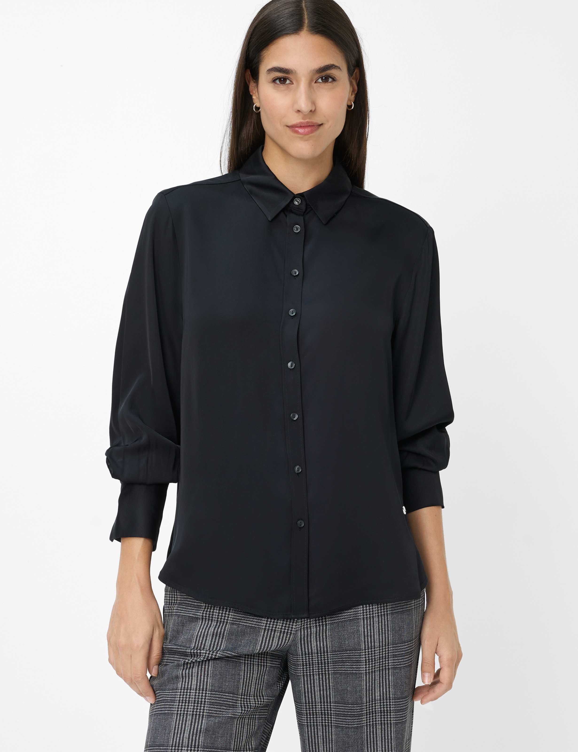 Thumbnail - Brax Damen Hemd Style VIC black, schwarz, Gr. 34