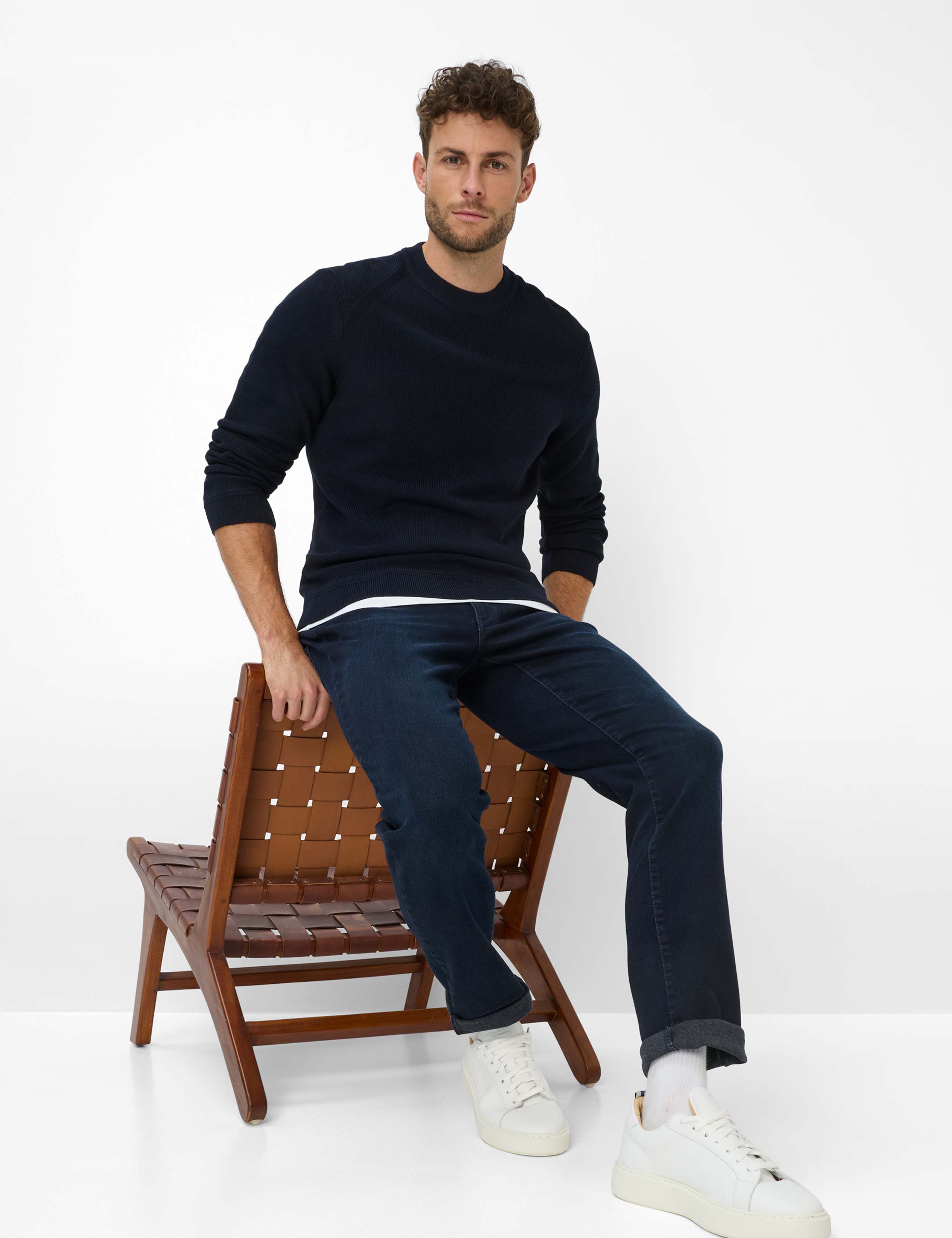 Herren Style CADIZ Denim Dunkelblau Straight Fit Detail 1