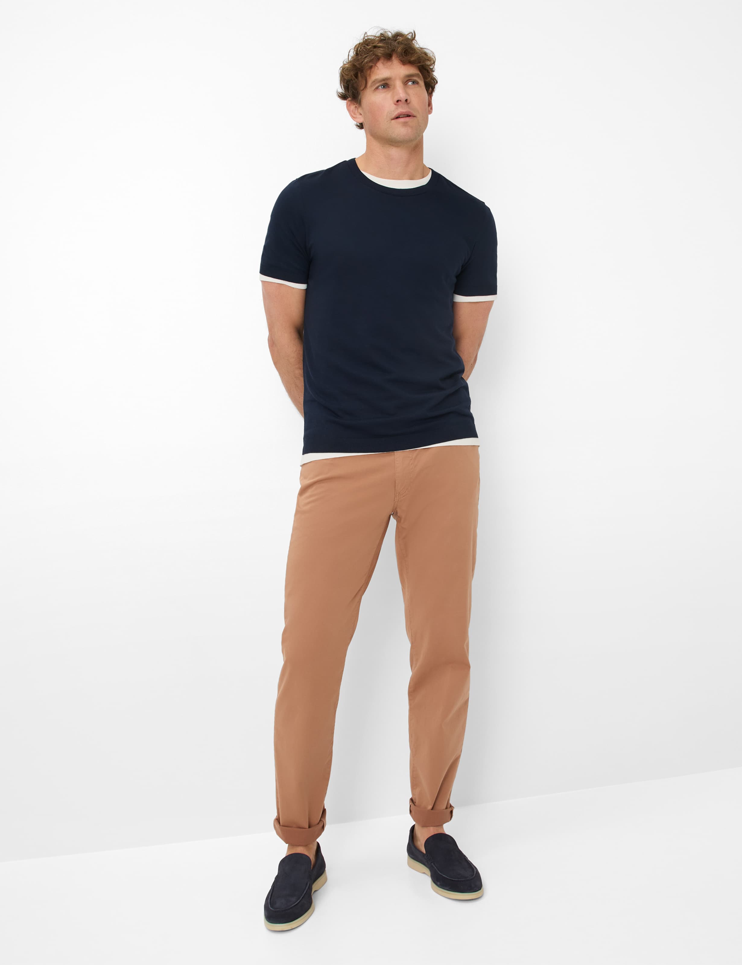 Men Style TREVOR Dark Blue  Model Outfit