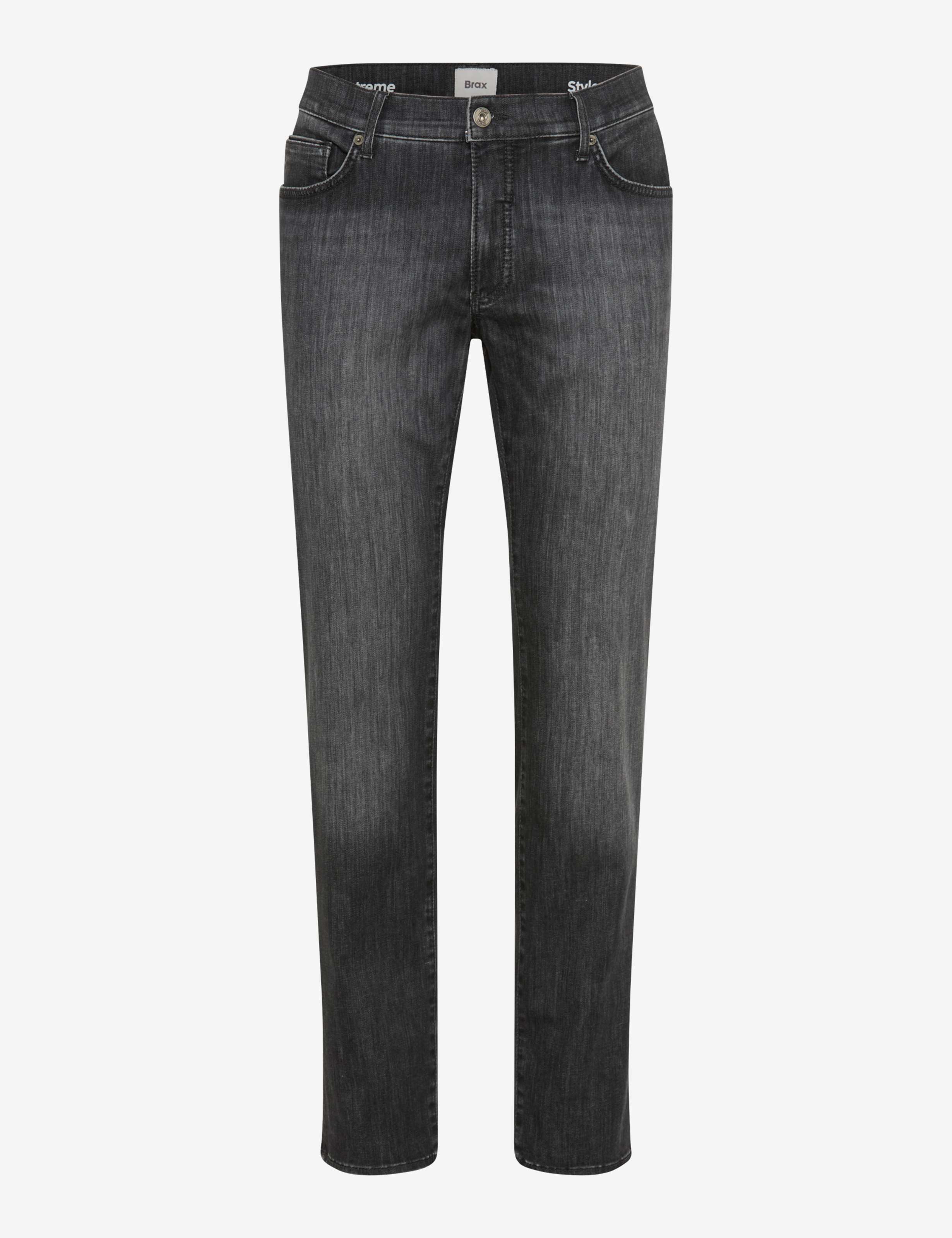 Herre Style CHUCK Denim Grå Modern Fit Udskæring foran