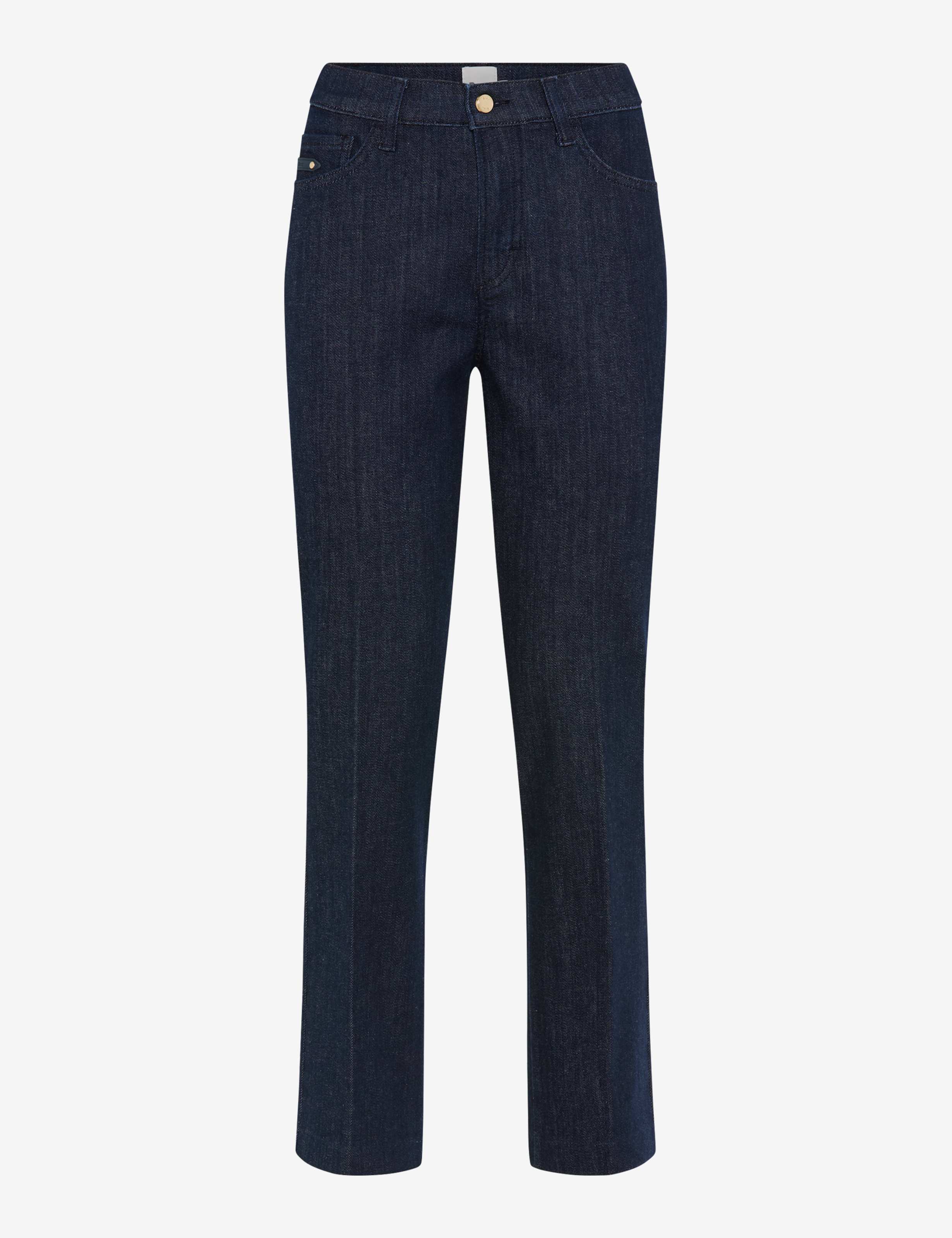 Femme Style MAY S Denim Bleu Foncé Cigarette Fit Détourage avant
