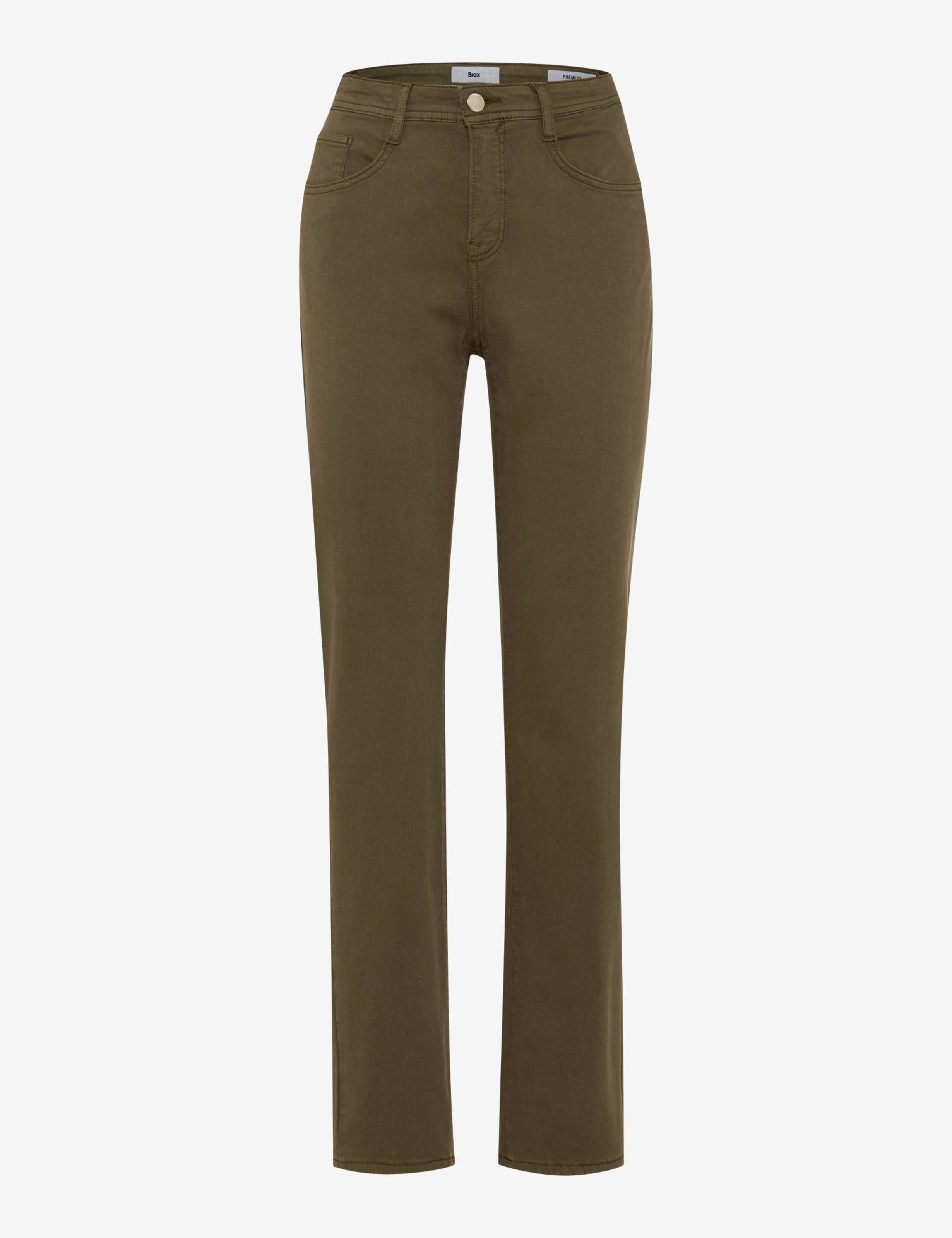 Femme Style CAROLA Denim Vert - Khaki Feminine Fit Détourage avant