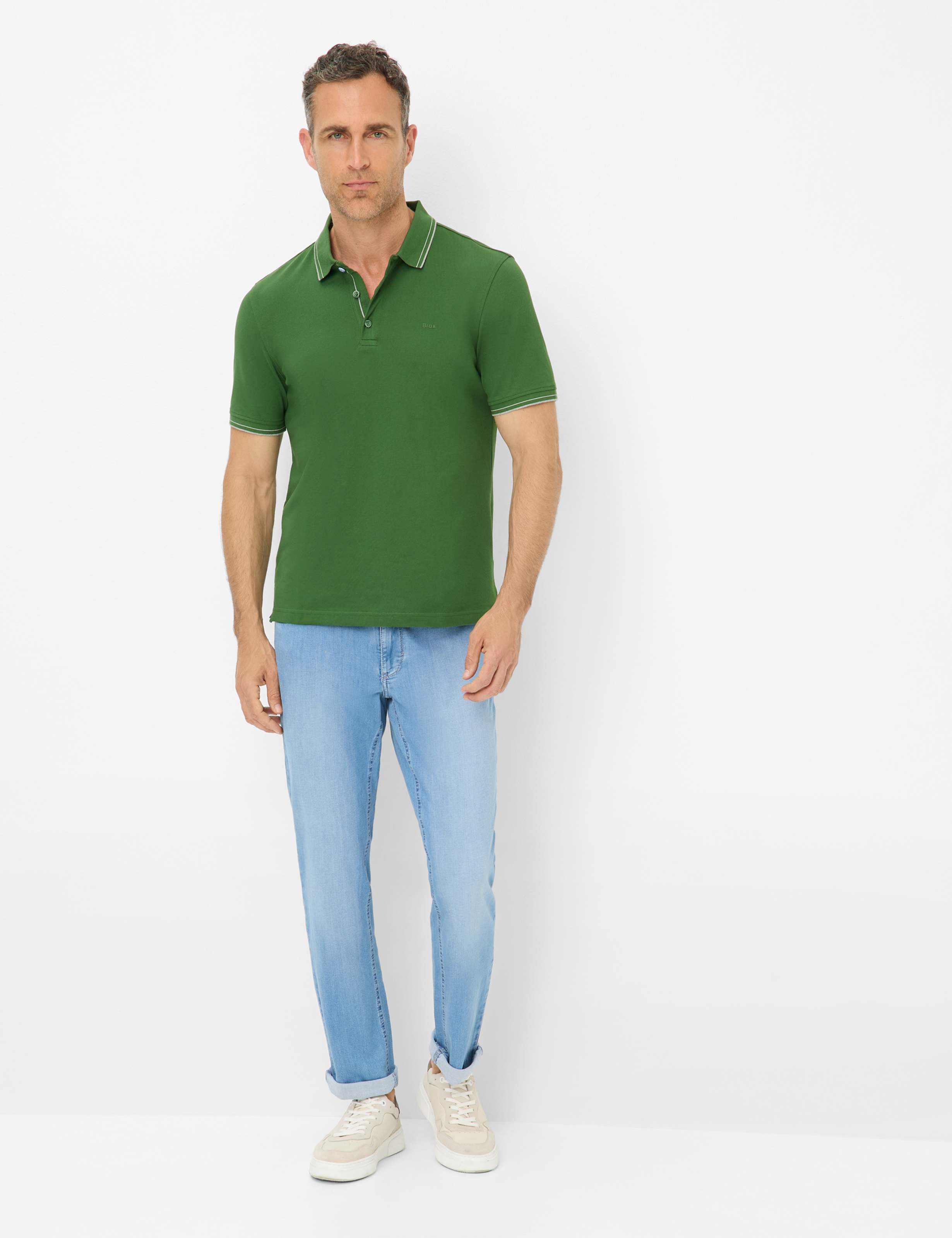 Herren Style PETE Perma Grün  Model Outfit
