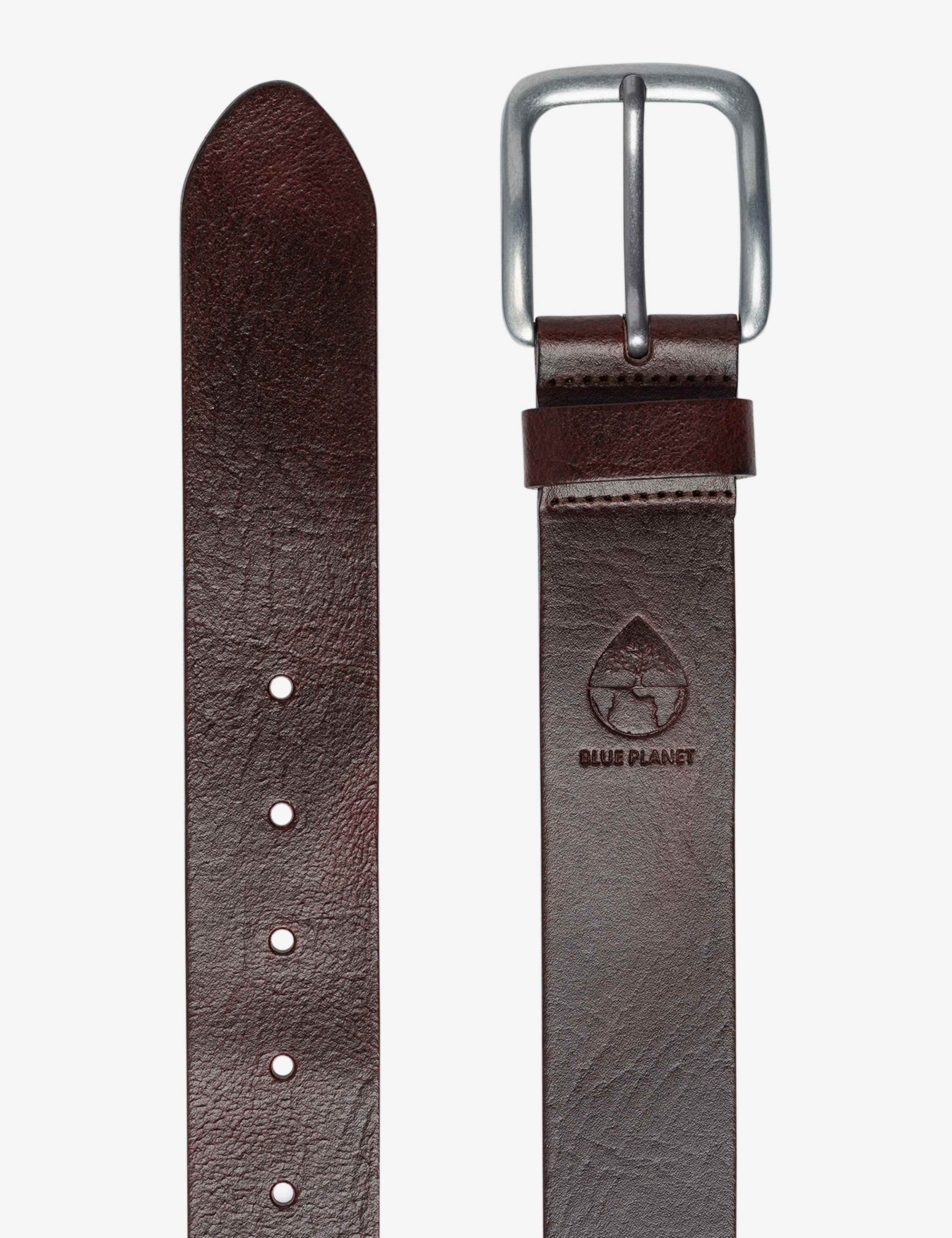 Homme Style CEINTURE POUR HOMME Marron Foncé  Détail 2