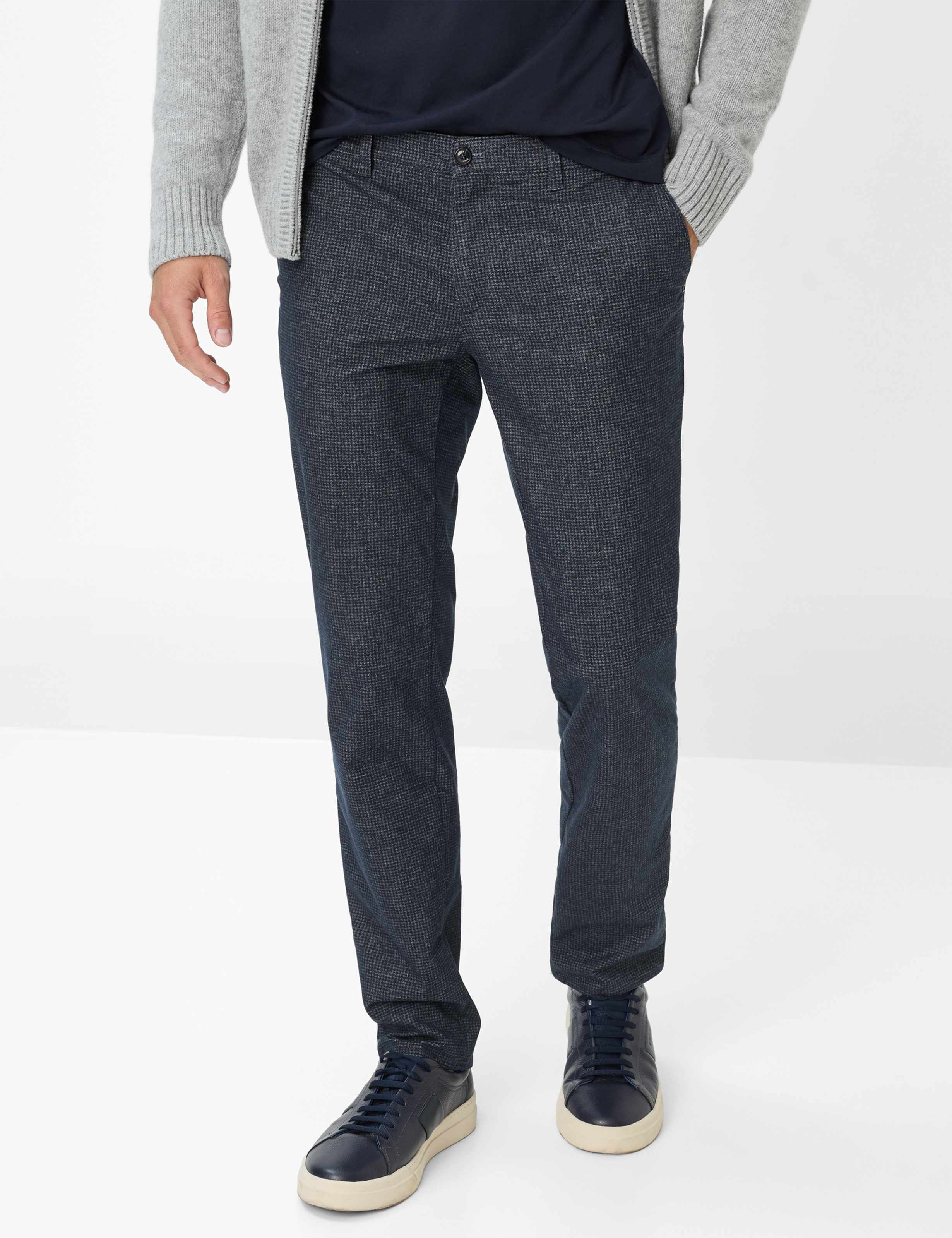Thumbnail - Brax Herren Flatfronthose Style FABIO NAVY, dunkelblau, Gr. 46/34