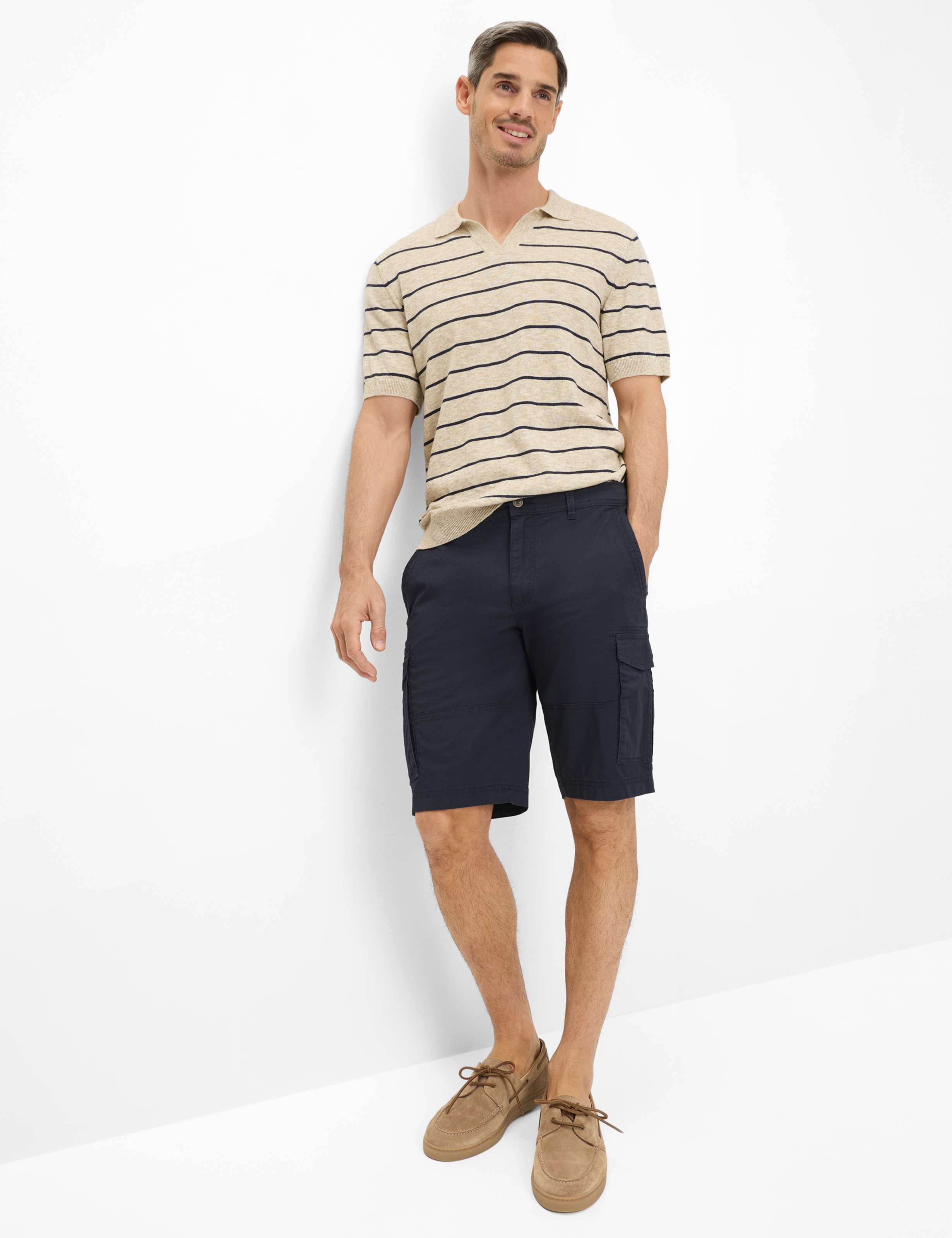 Herren Style BODO Dunkelblau Regular Fit Model Outfit