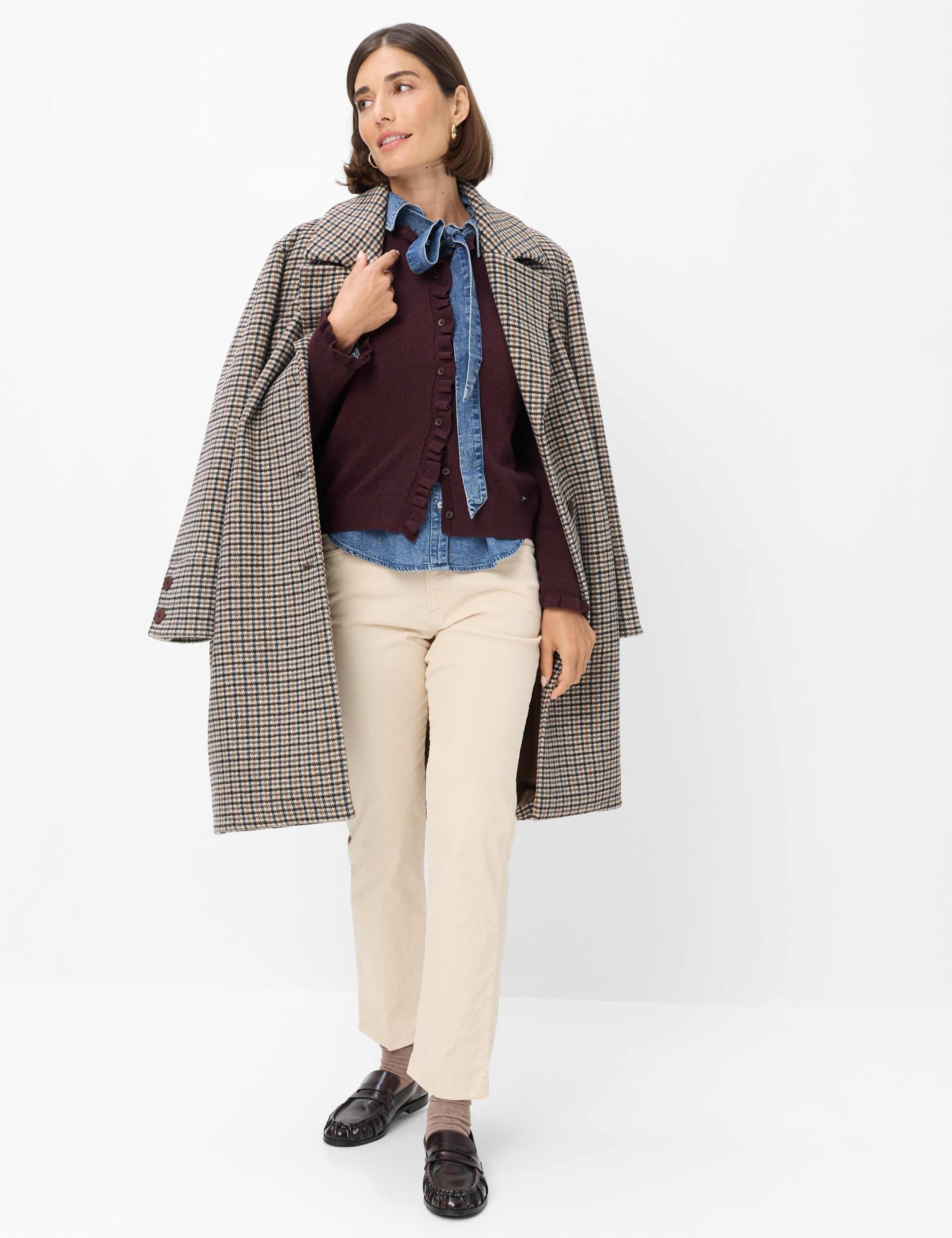 Dames Style ANN Donkerpaars  Model outfit