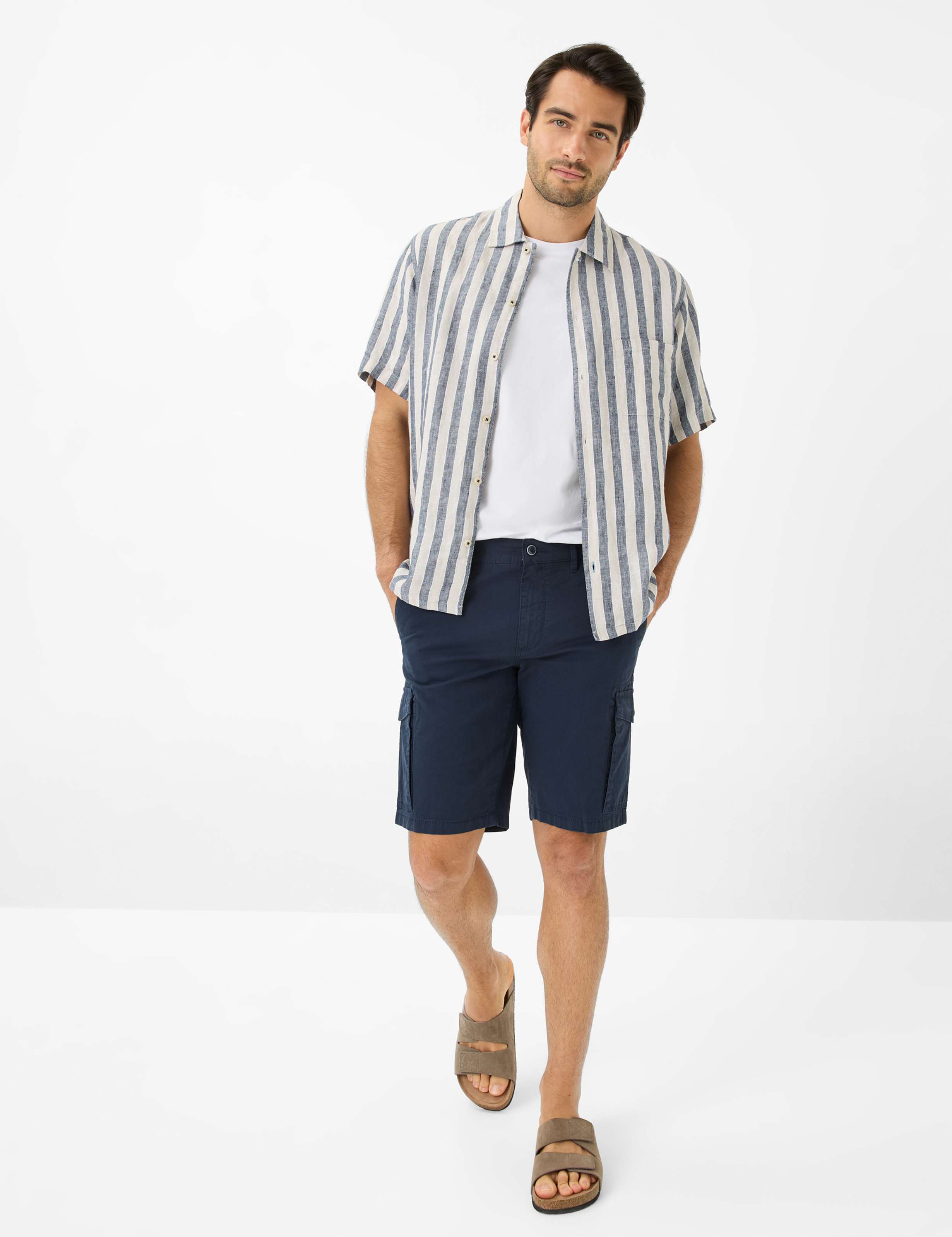 Men Style BRAZIL Dark Blue Regular Fit Model Outfit