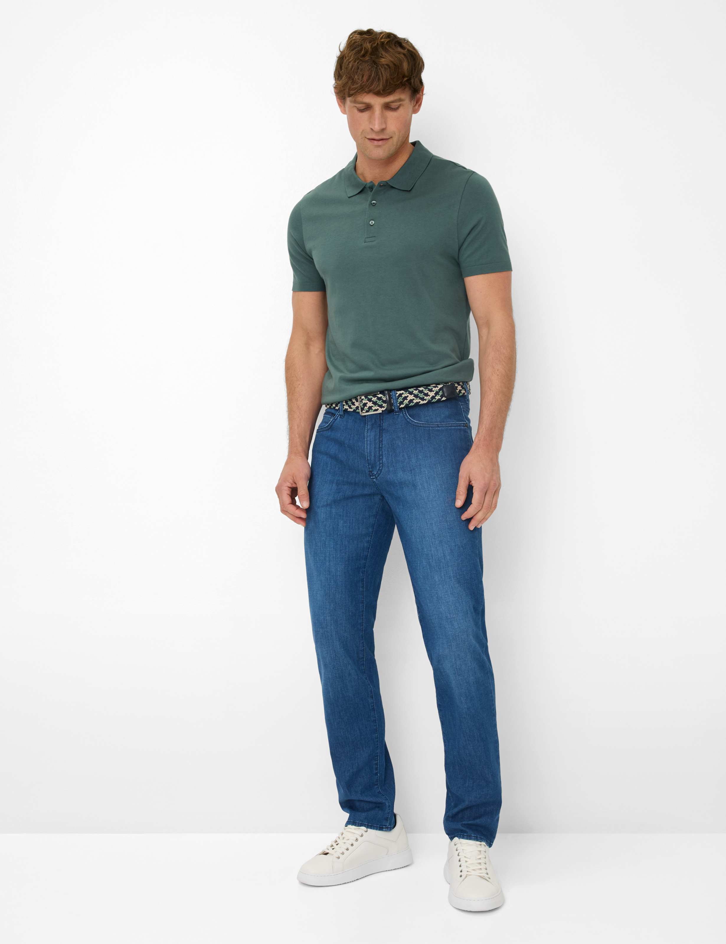Men Style CADIZ Denim Blue Straight Fit Model Outfit
