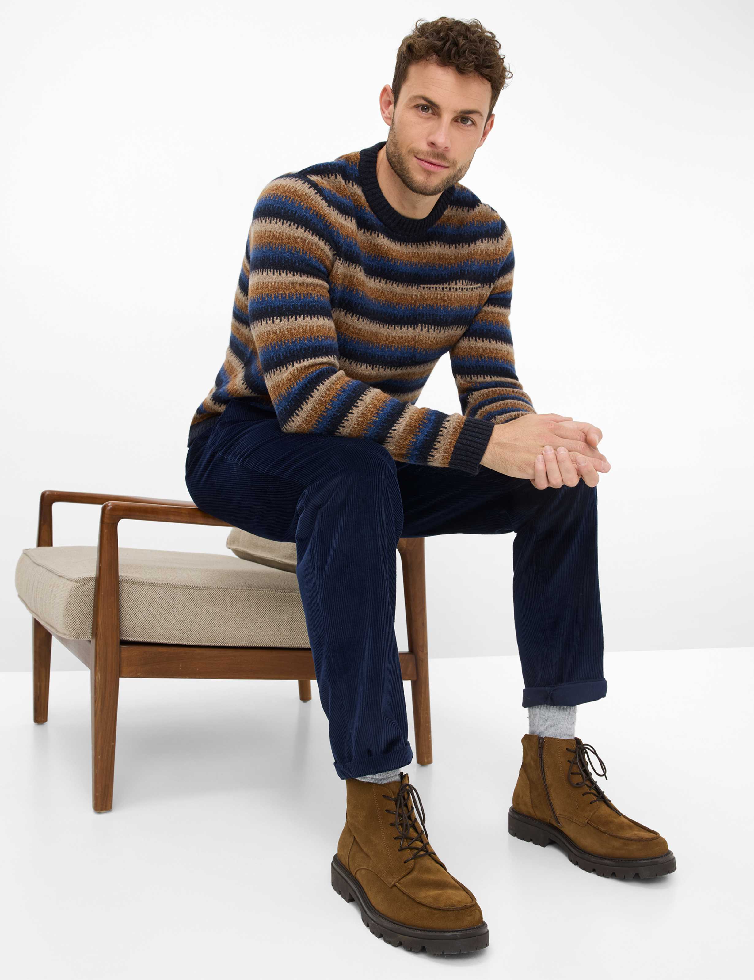 Heren Style THILO Donkerblauw Regular Fit Detail 1