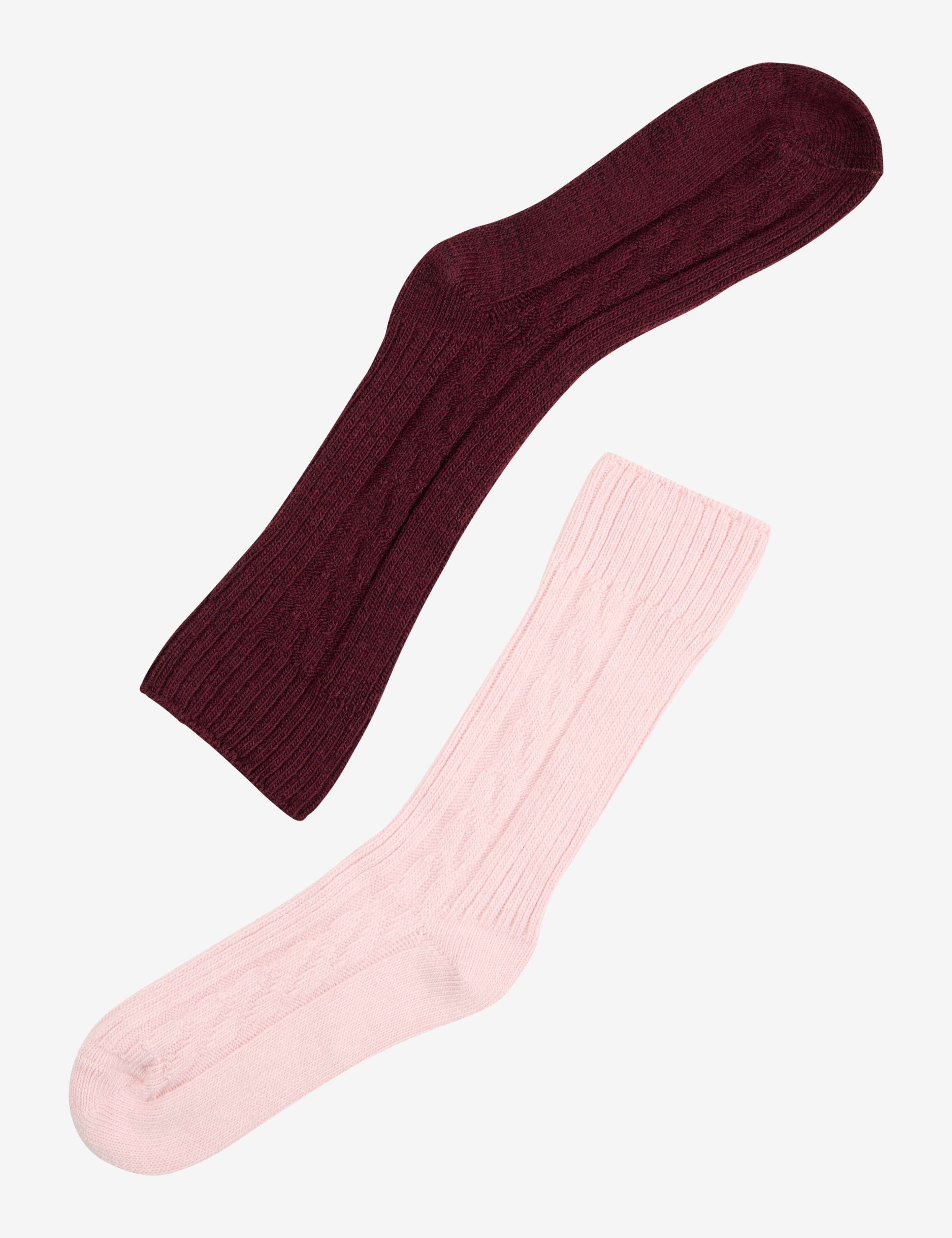 Dame Style DAMESTRØMPER Rosa  Udskæring bagpå