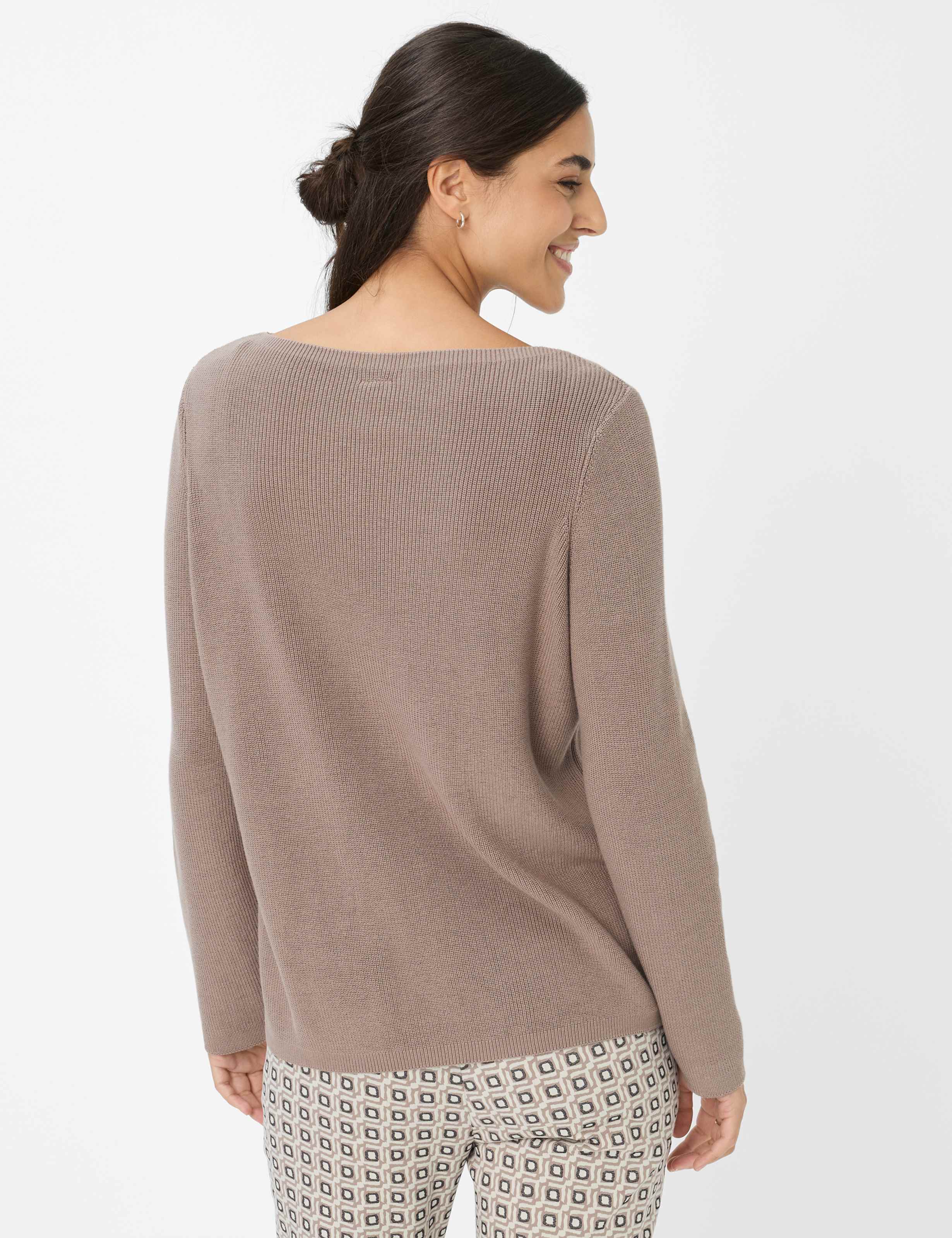 Thumbnail - Brax Damen Strickpullover Style LESLEY taupe, hellbraun, Gr. 36