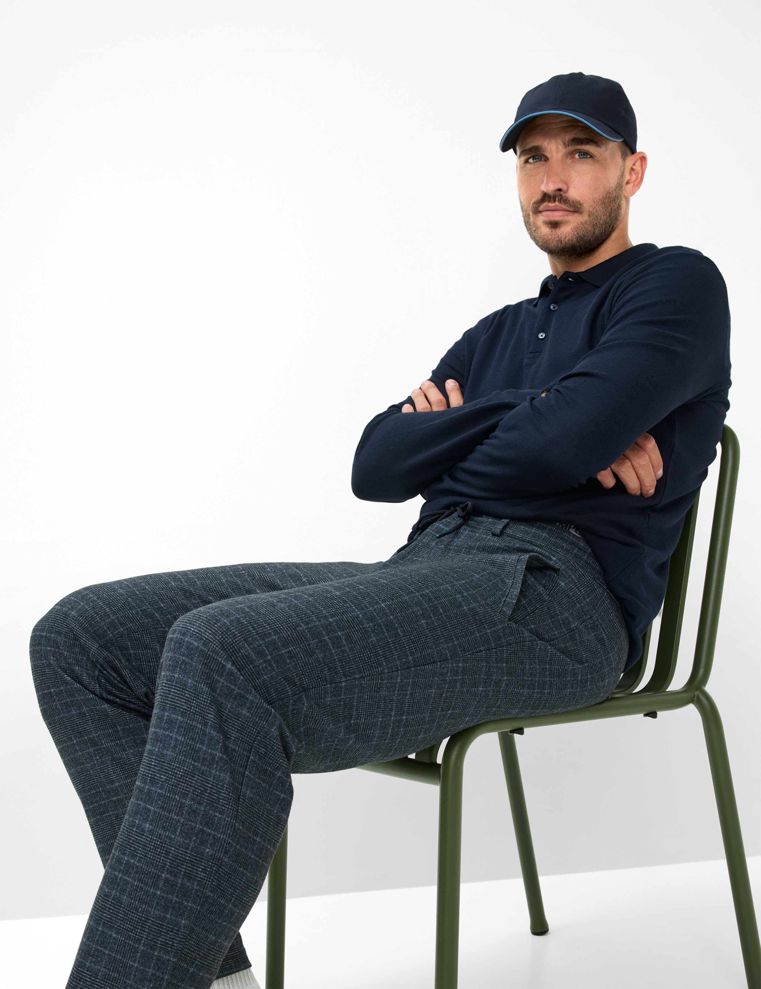 Homme Style PHIL Bleu Foncé Relaxed Fit Détail 1