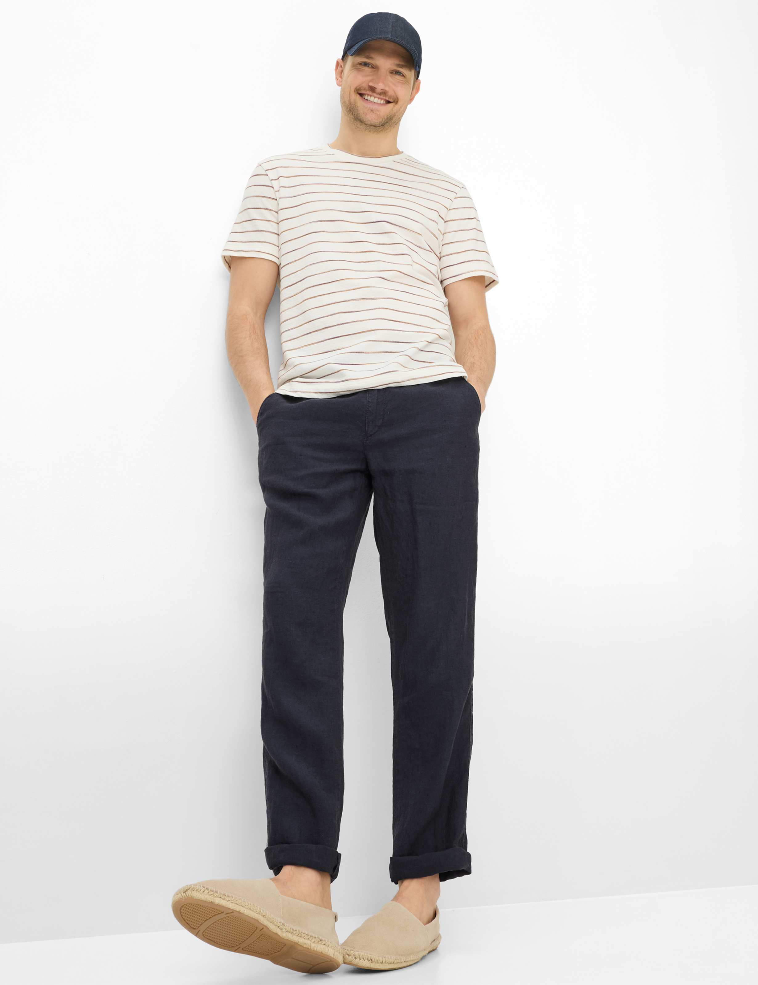 Men Style EVANS Dark Blue Regular Fit Model Outfit