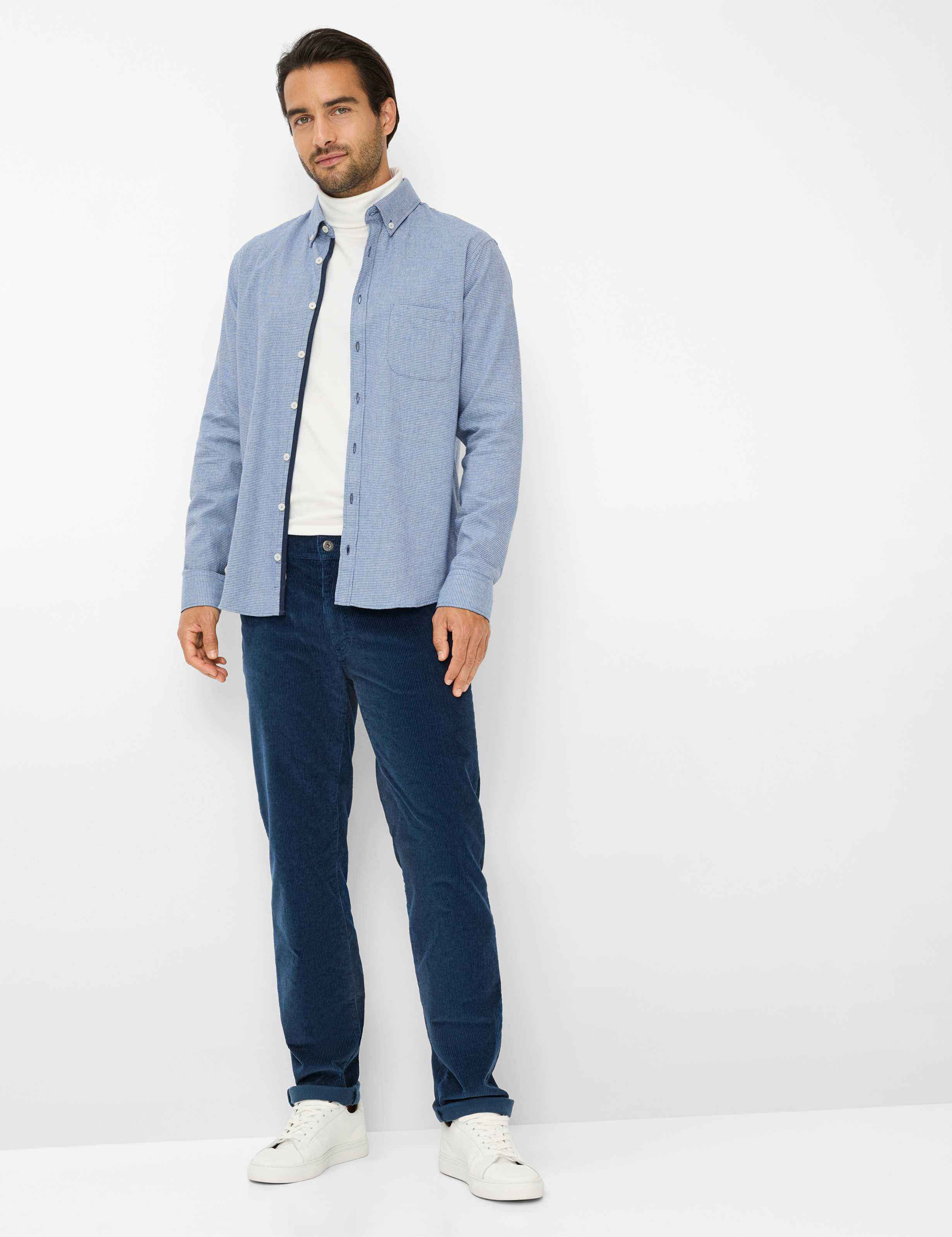 Herre Style CADIZ Blå Straight Fit Model Outfit