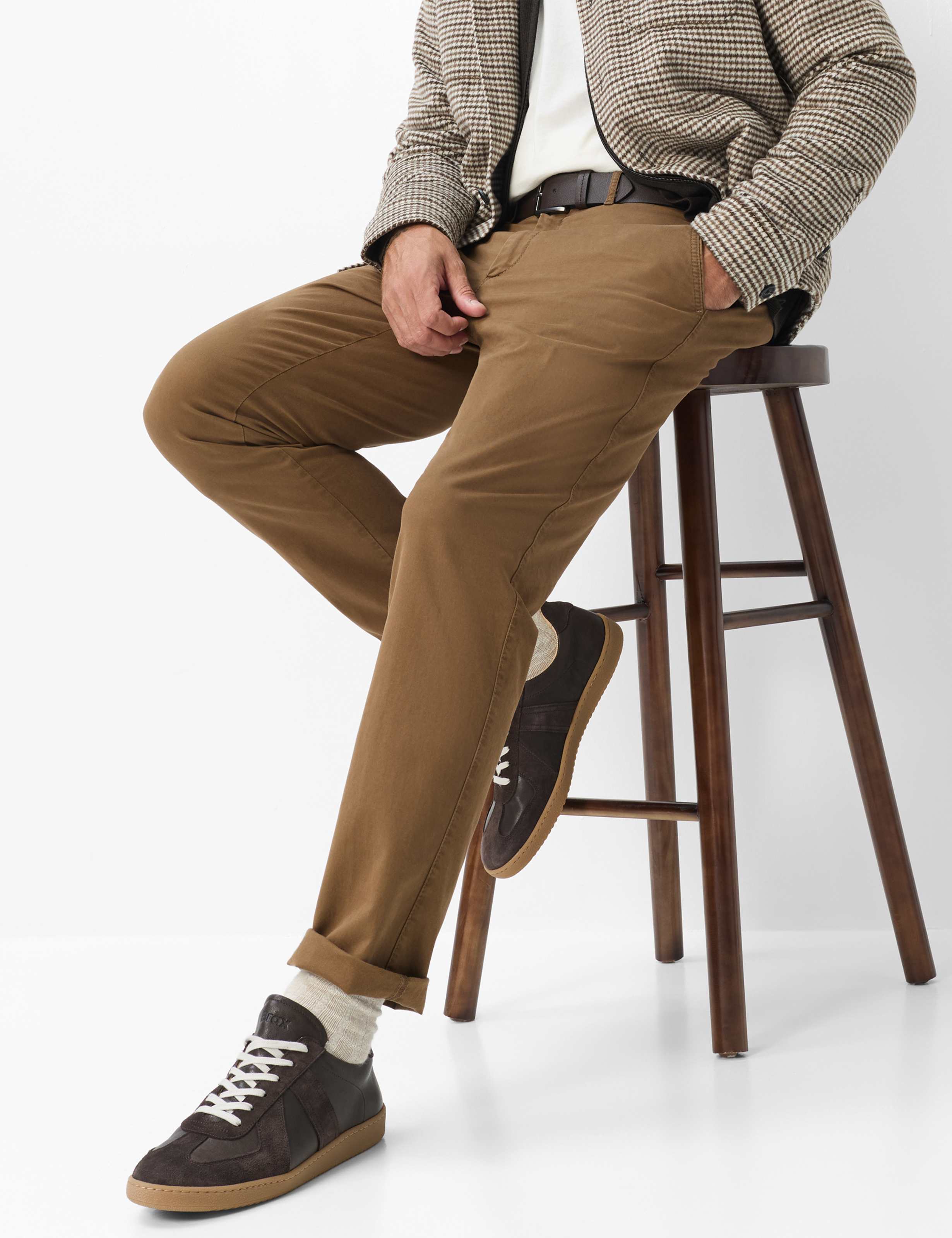 Herre Style EVEREST Brun Regular Fit Detalje 1