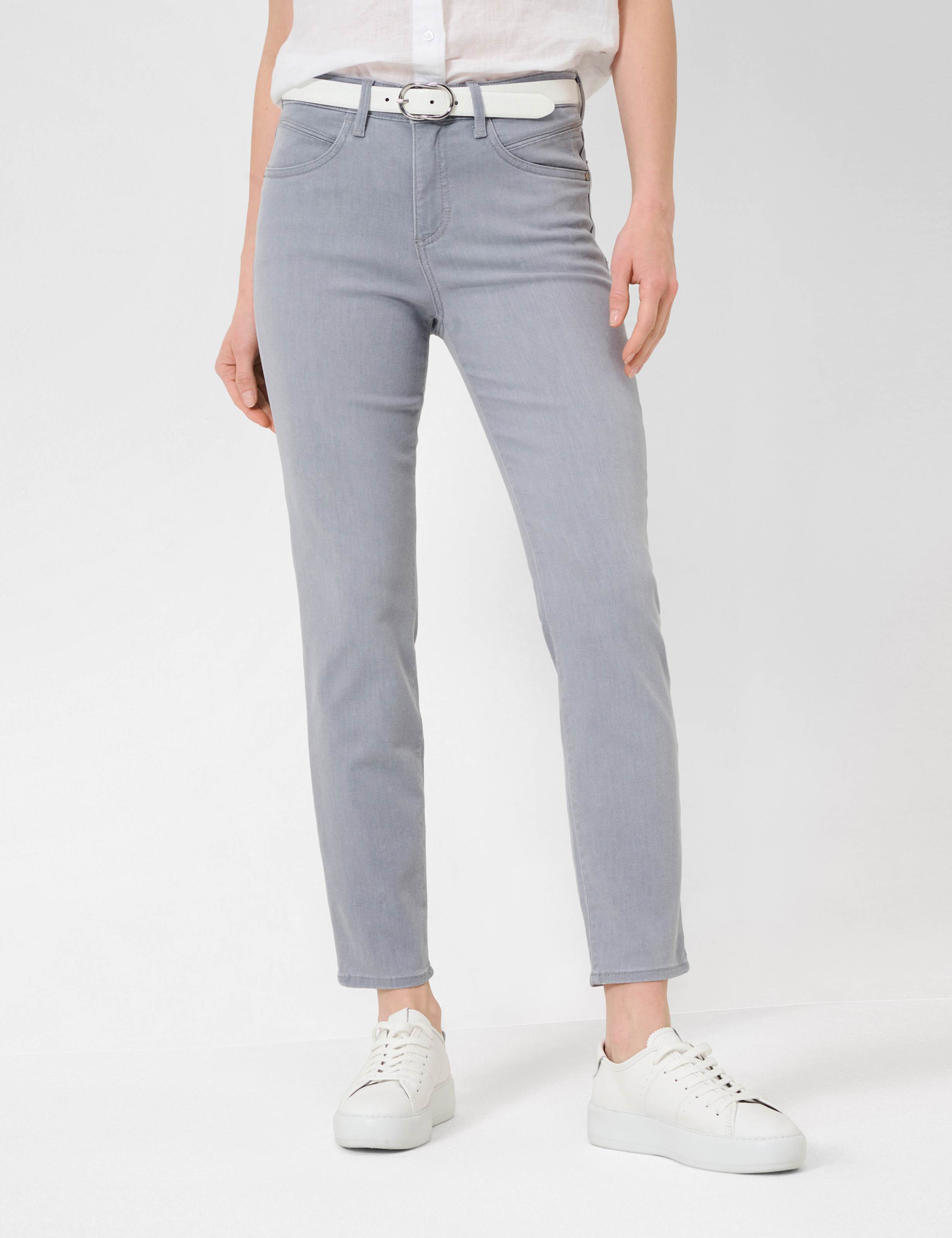 Women Style SHAKIRA S USED LIGHT GREY Slim Fit Model Front