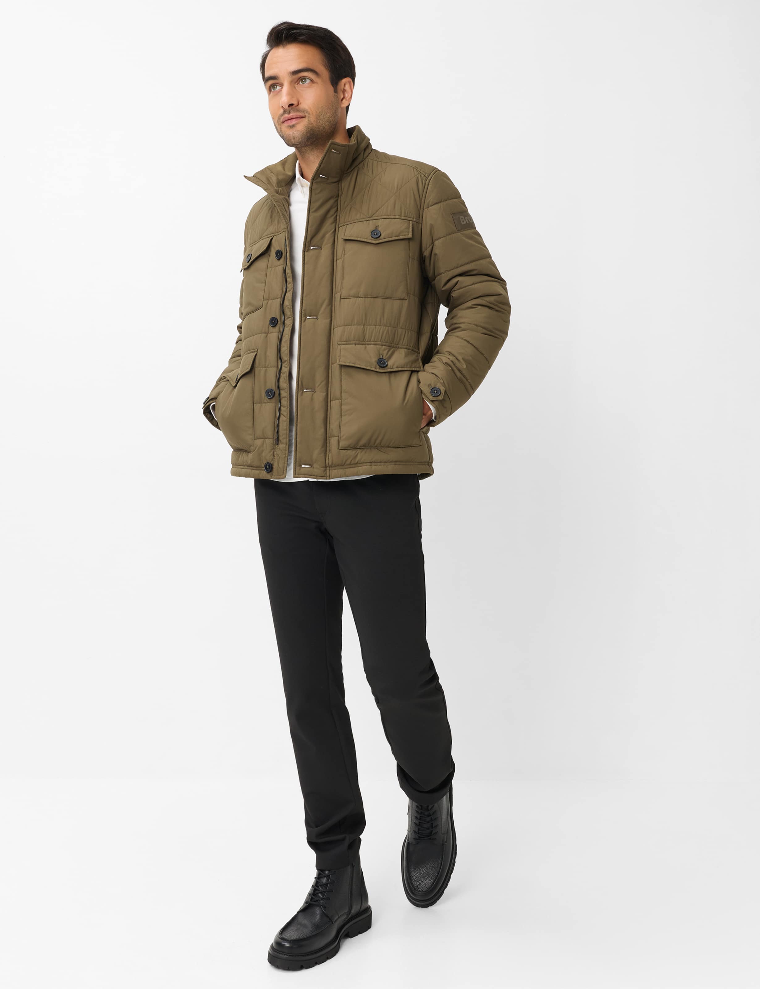 Men Style GEORGE Green – Khaki  Model Outfit
