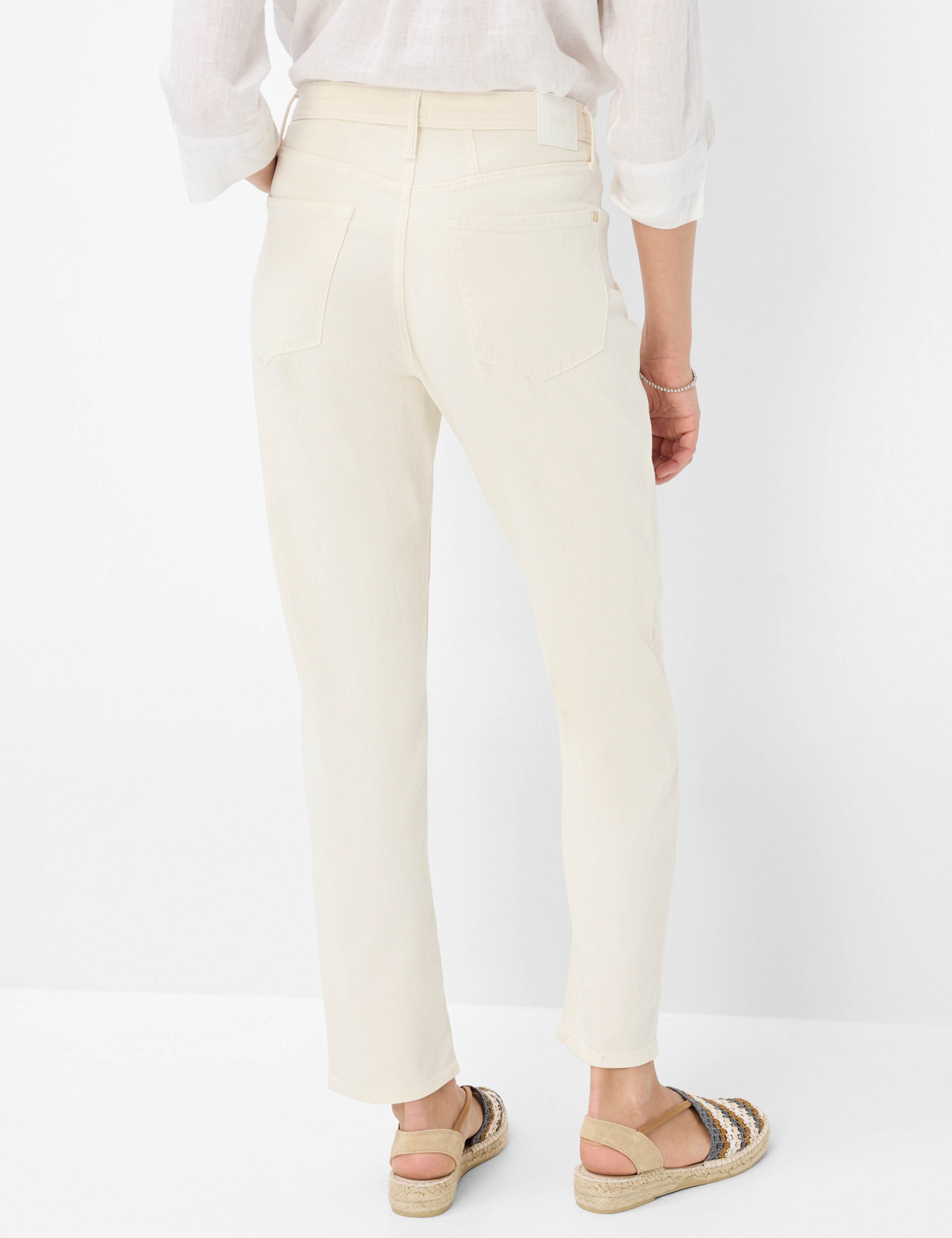 Femme Style MILEY S Denim Blanc Crème Relaxed Fit Dos mannequin
