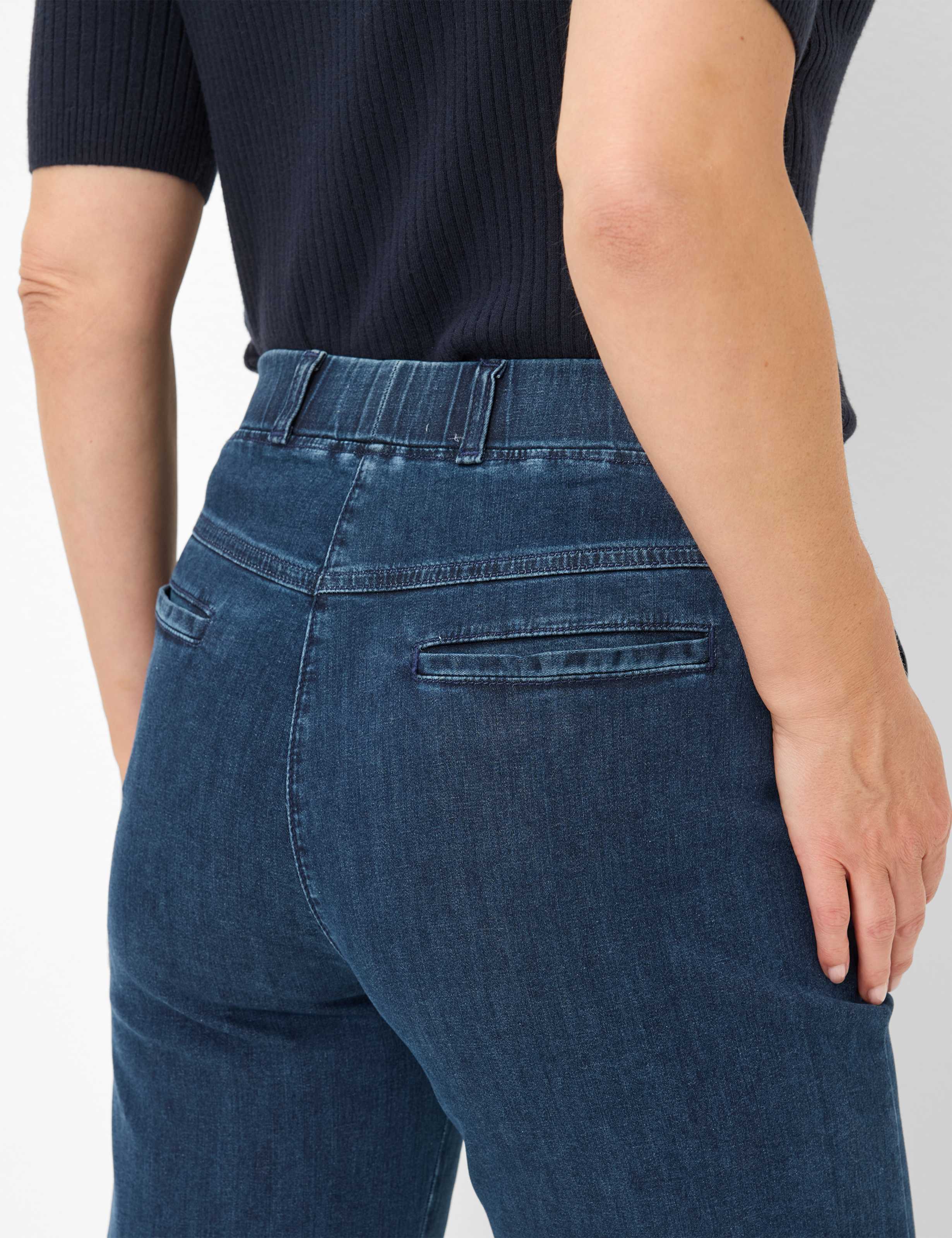 Damen Style PAM FLARED Denim Dunkelblau Slim Fit Detail 2