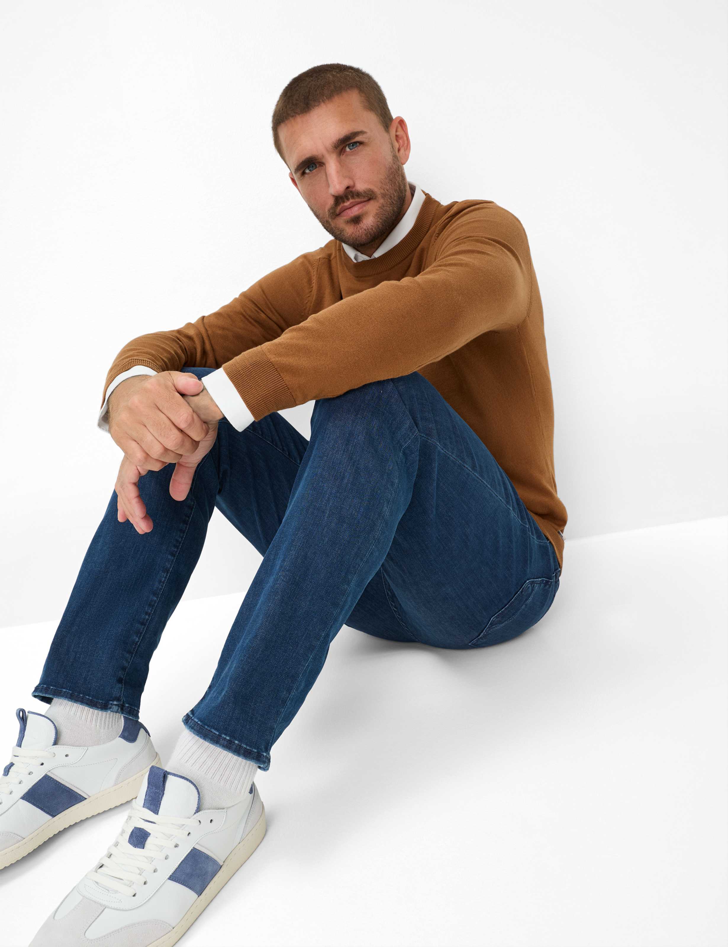 Homme Style CHUCK Denim Bleu Foncé Modern Fit Détail 1