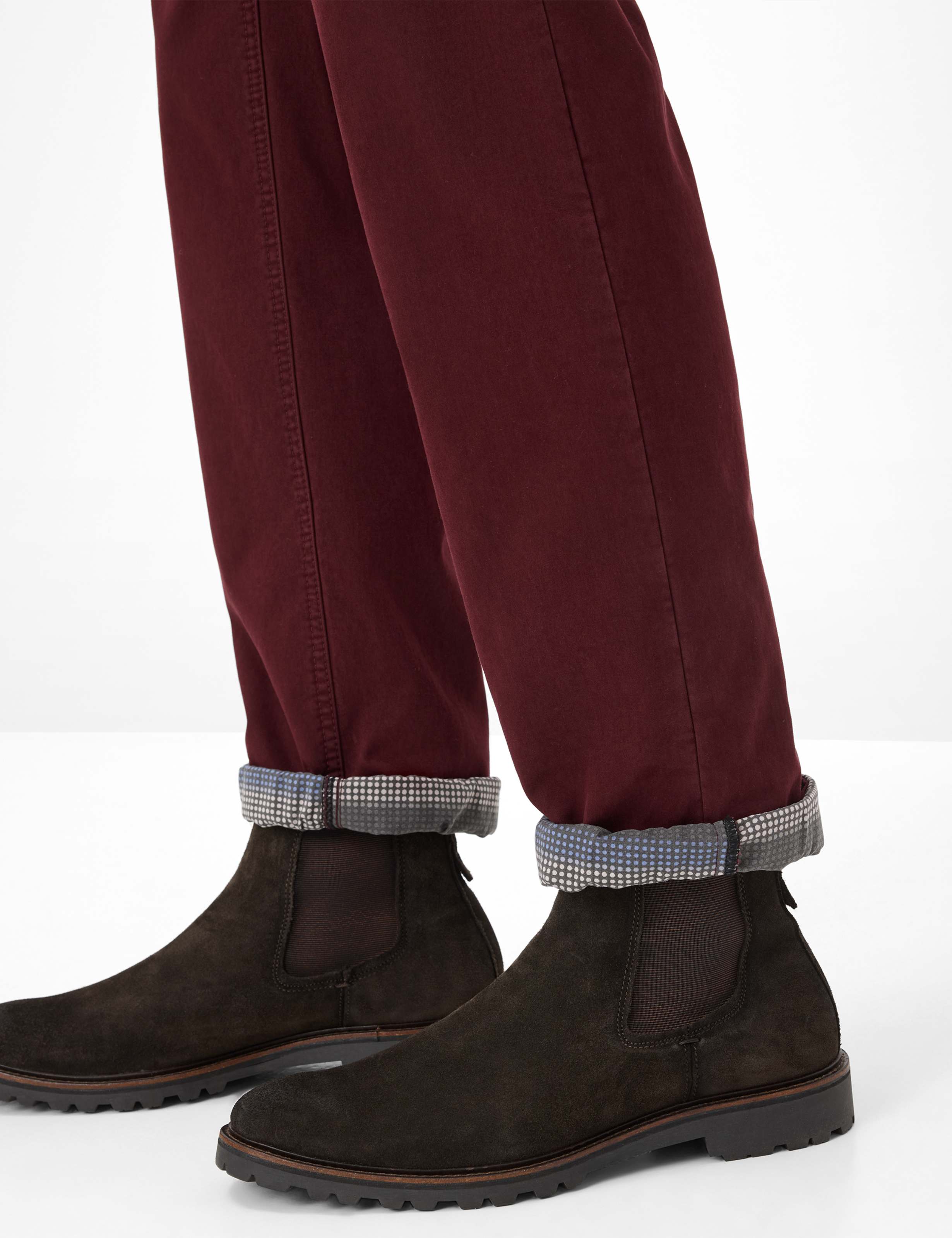 Herren Style COOPER TT Dunkelrot Regular Fit Detail 2