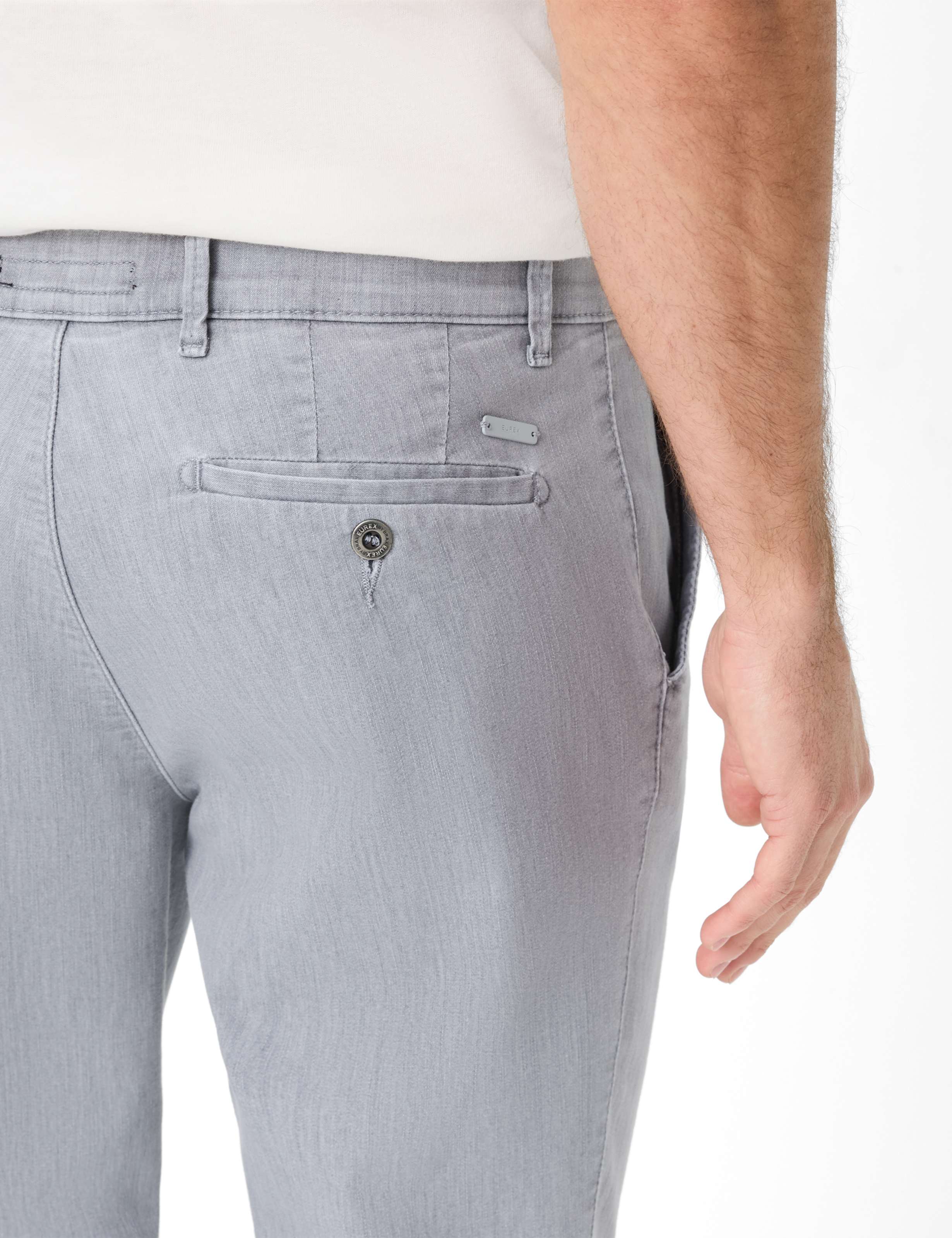 Herren Style LUIS Denim Grau Regular Fit Detail 2