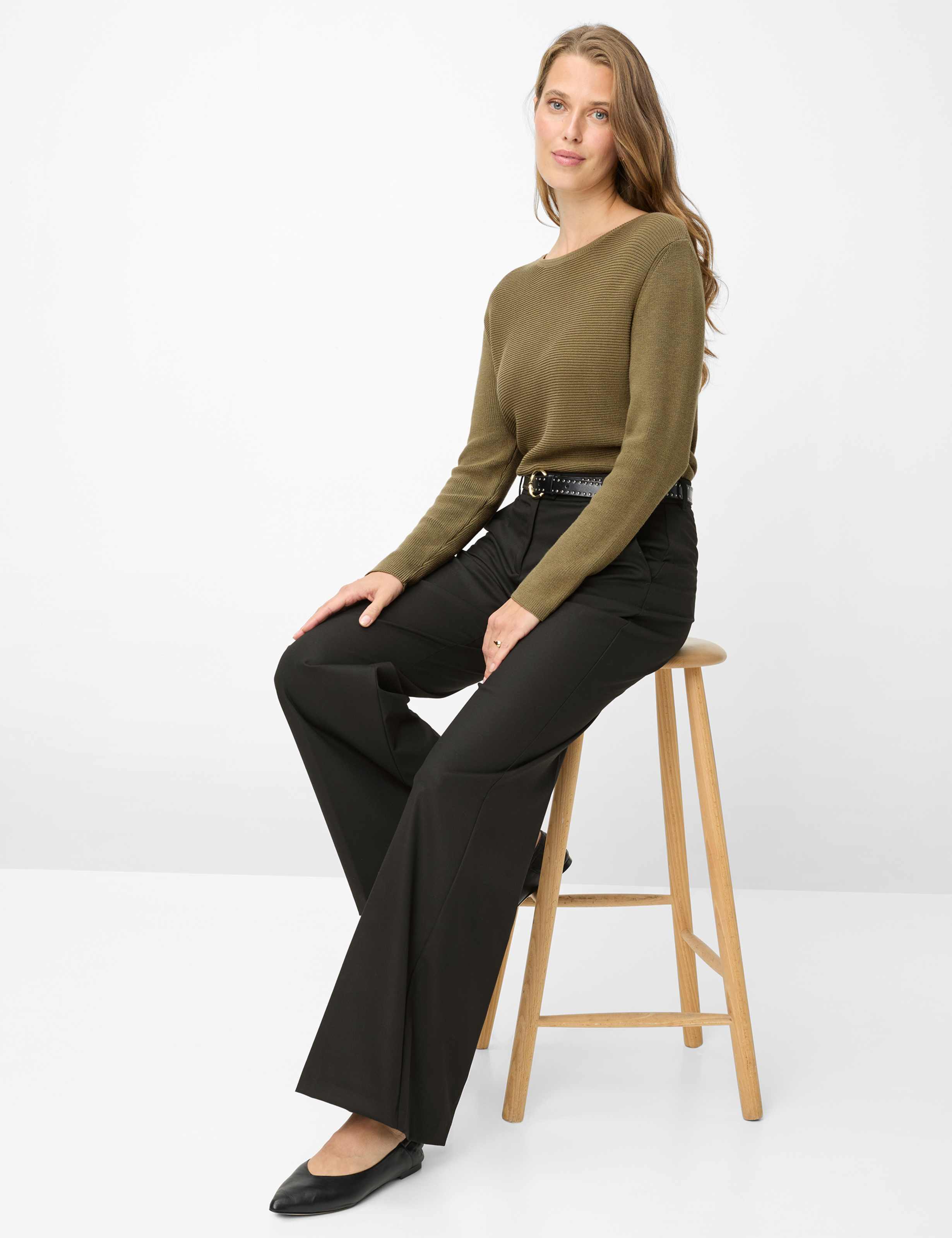 Damen Style MAINE Schwarz Wide Leg Detail 1