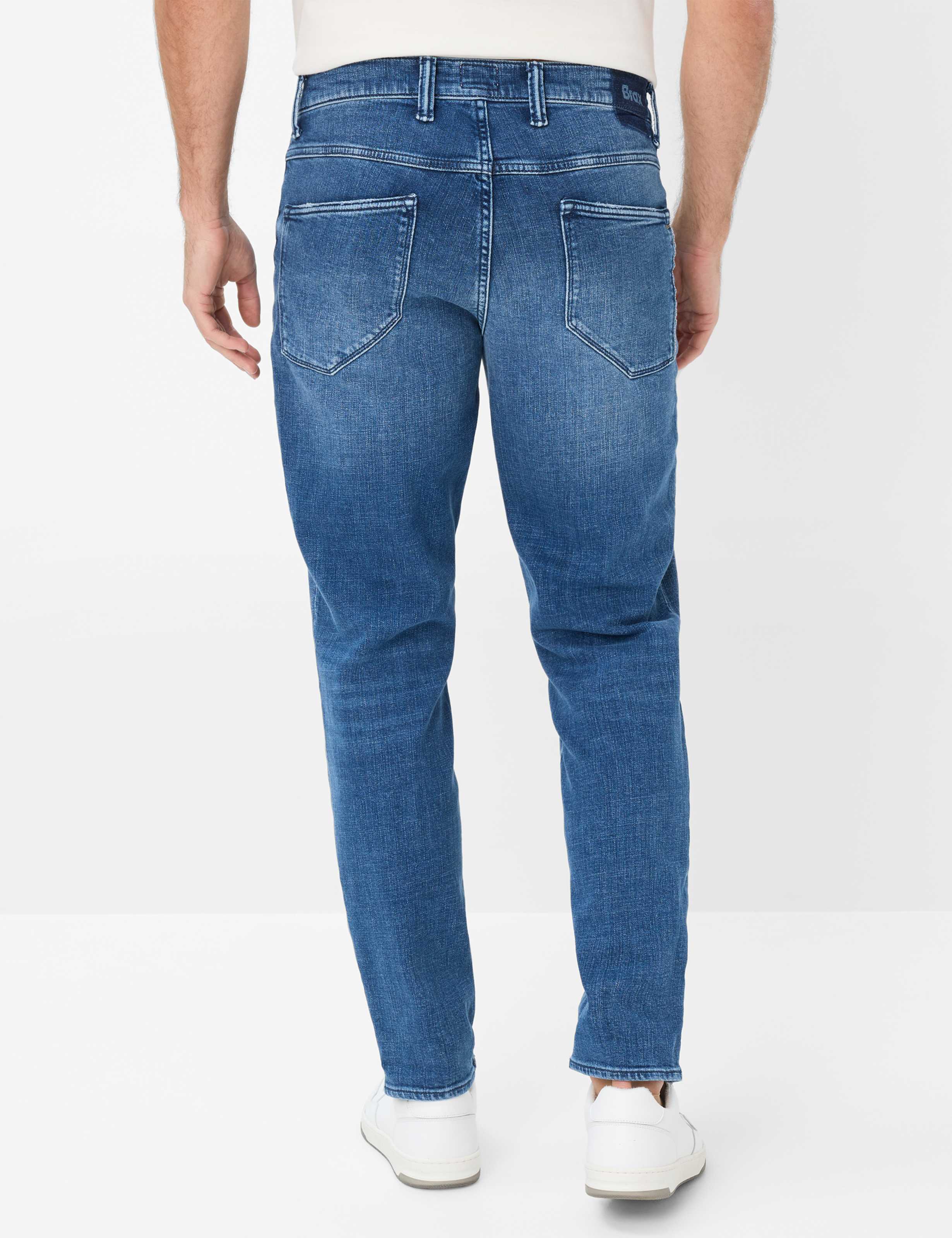 Men Style CURT Denim Blue Relaxed Fit Model back