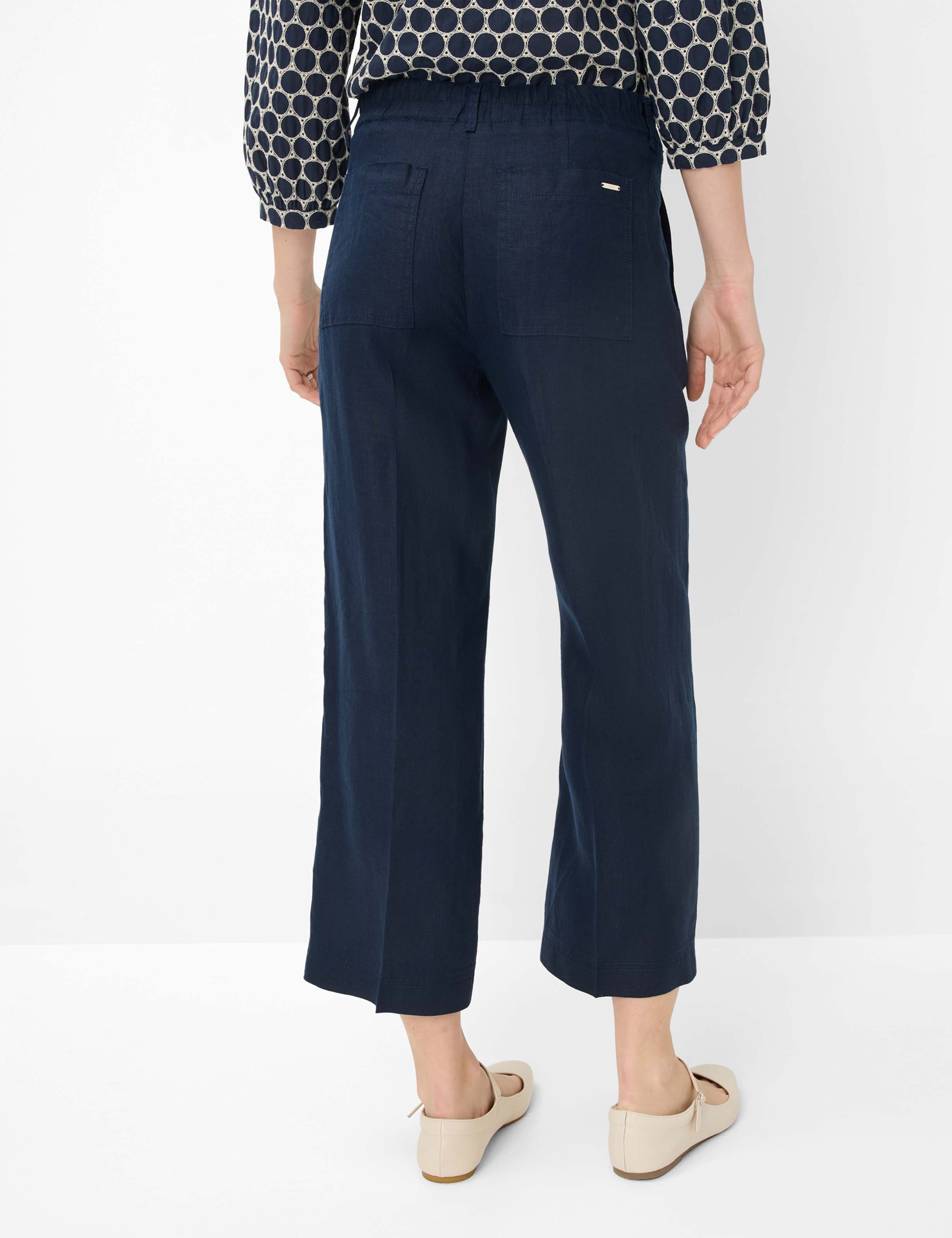 Women Style MAINE S Dark Blue Wide Leg Model back