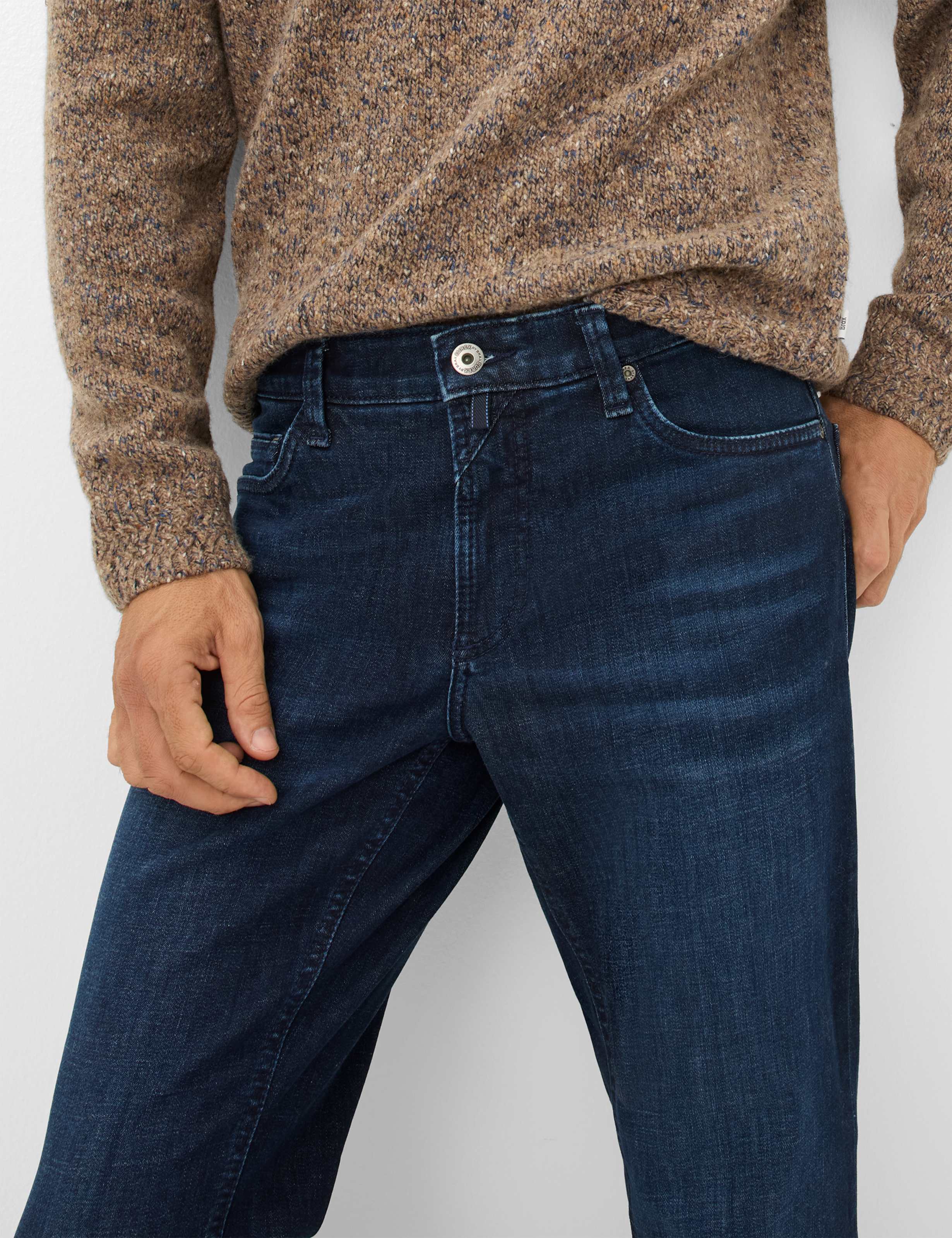 Herren Style LUKE Denim Dunkelblau Modern Fit Detail 1