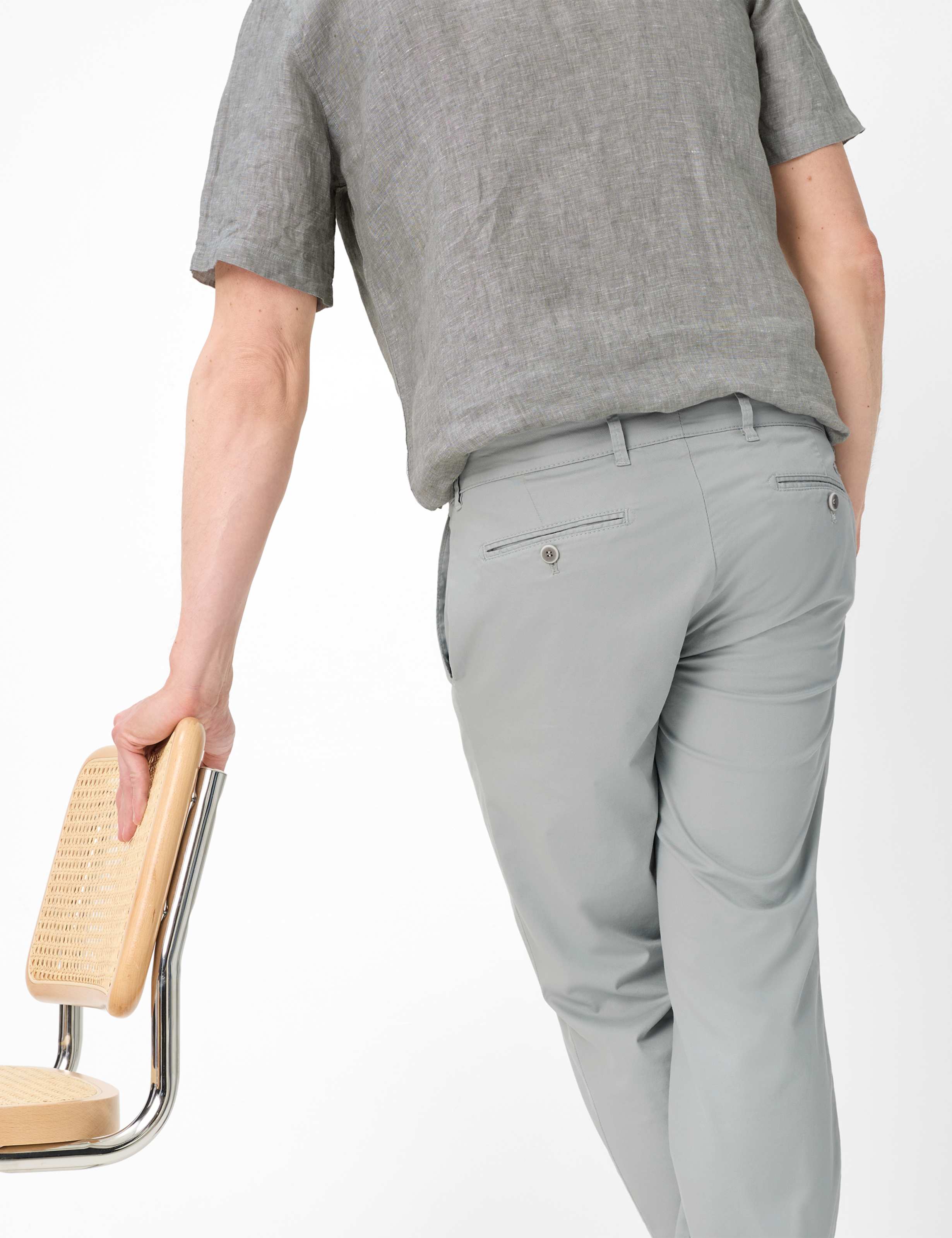 Homme Style JOE Vert Clair Regular Fit Détail 1