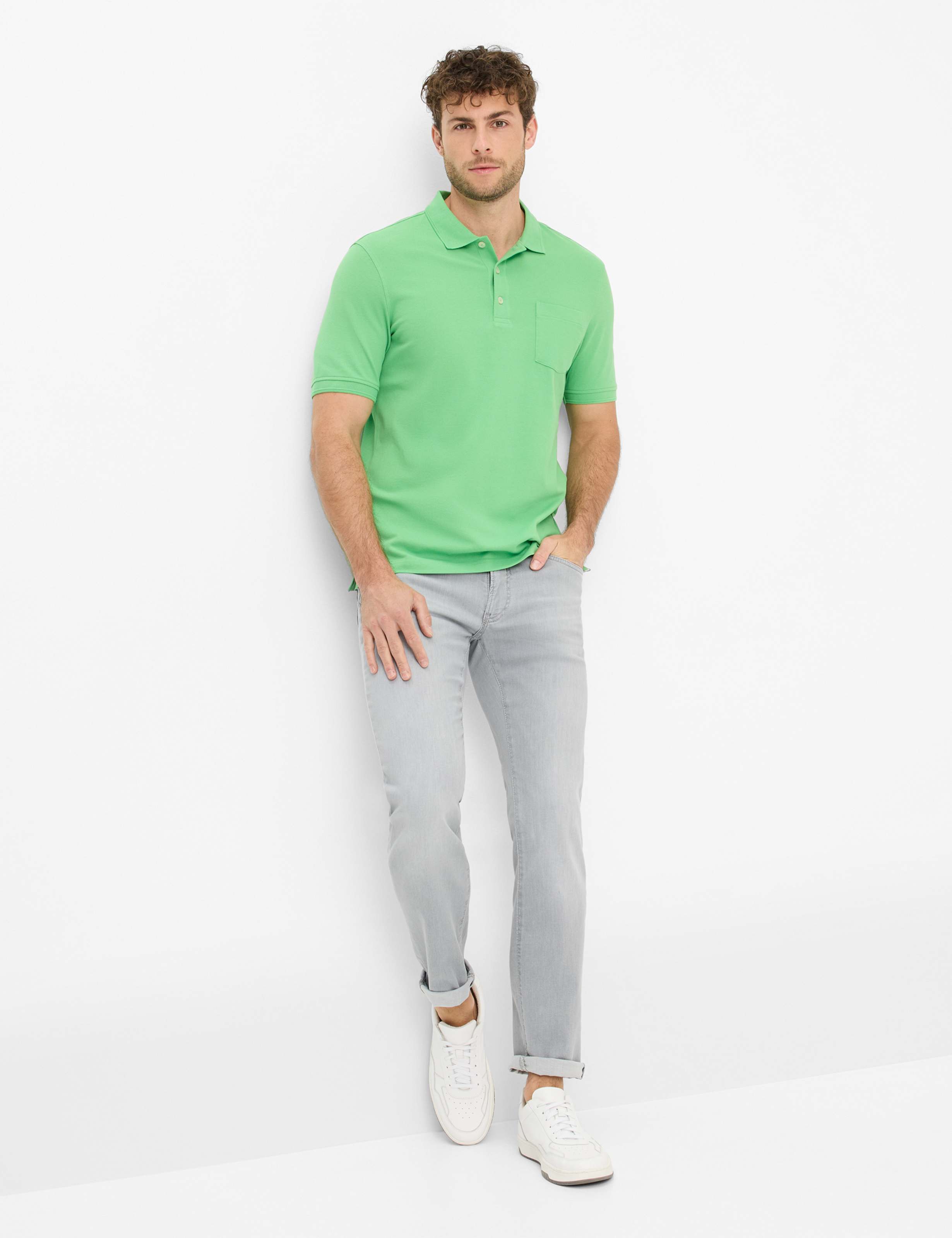 Herren Style PETE Hellgrün  Model Outfit
