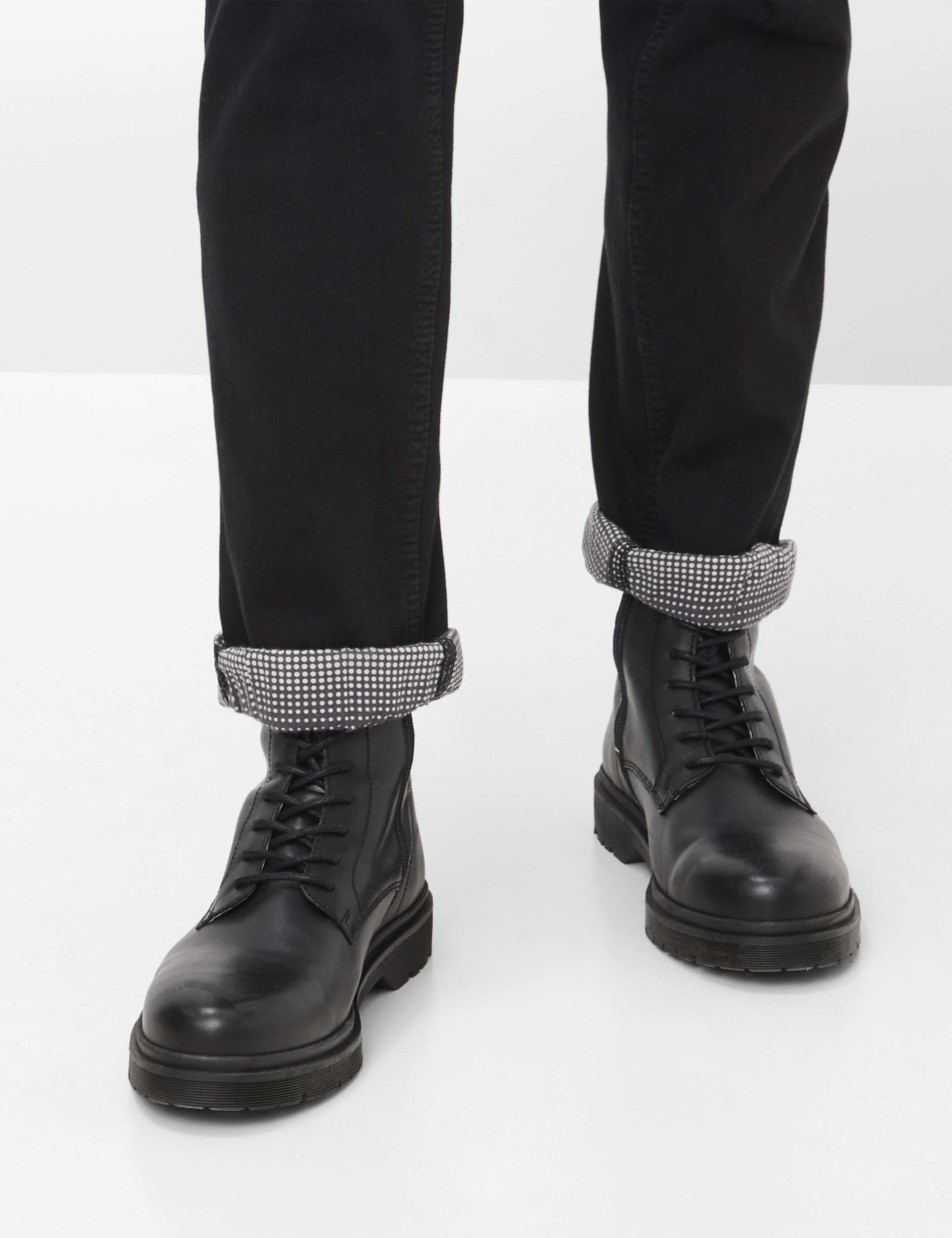 Heren Style COOPER TT Denim Zwart Regular Fit Detail 1