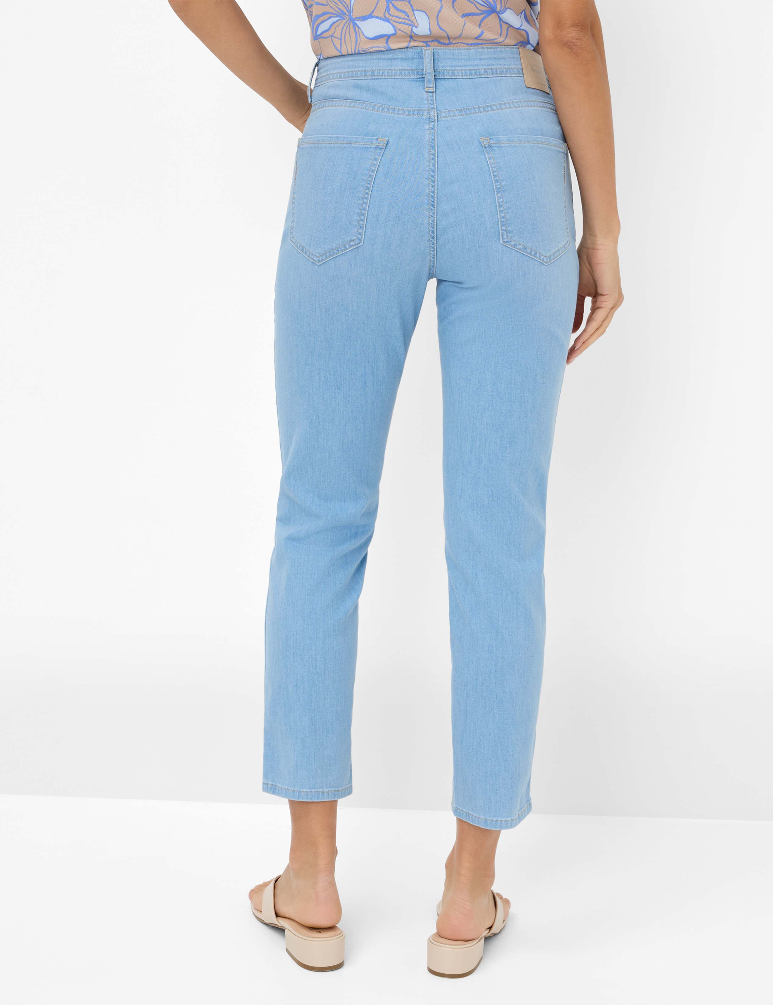 Dames Style MARY S Denim Blauw Regular Fit Model achterkant