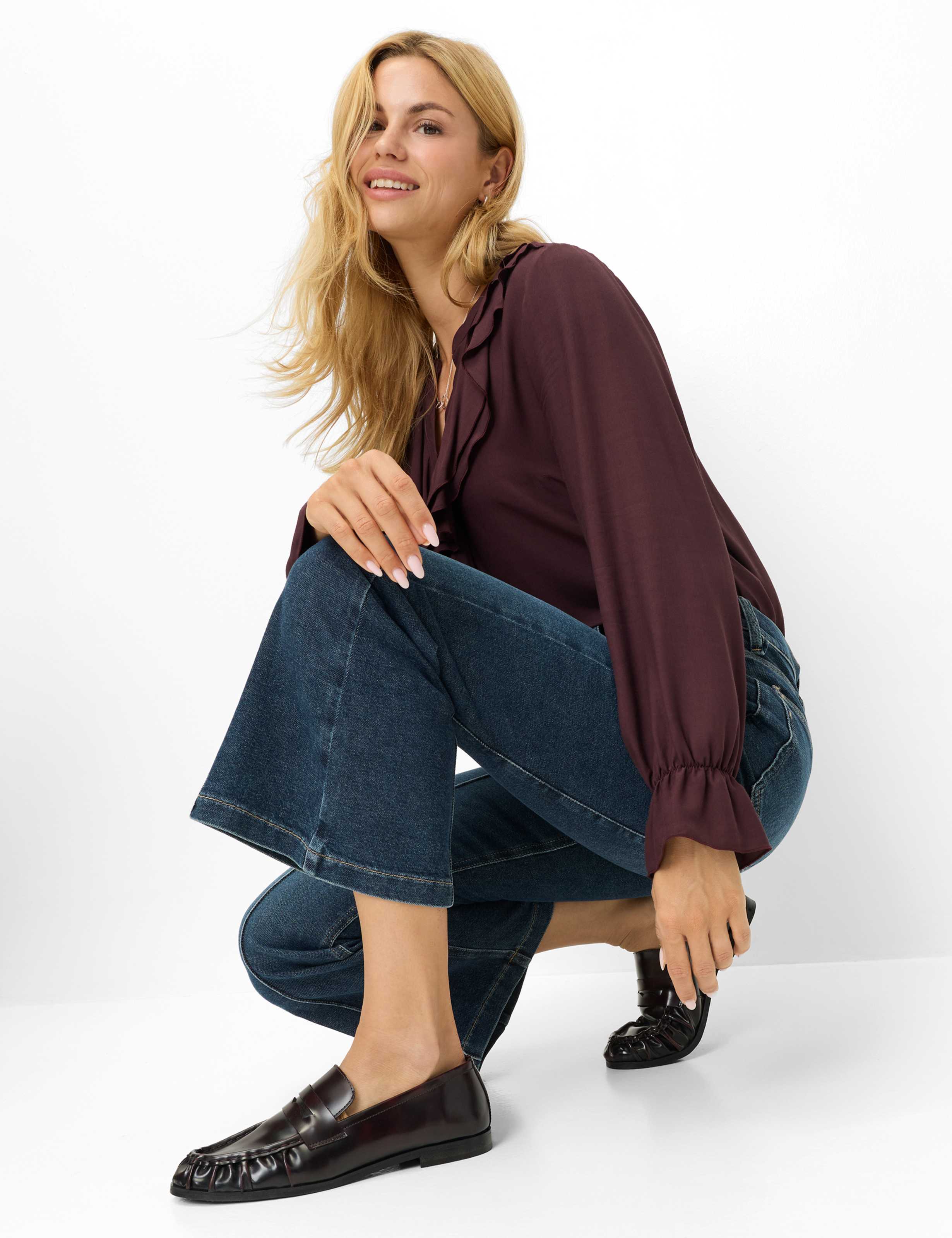 Femme Style LACEY S Denim Bleu Foncé Slim Fit Détail 1