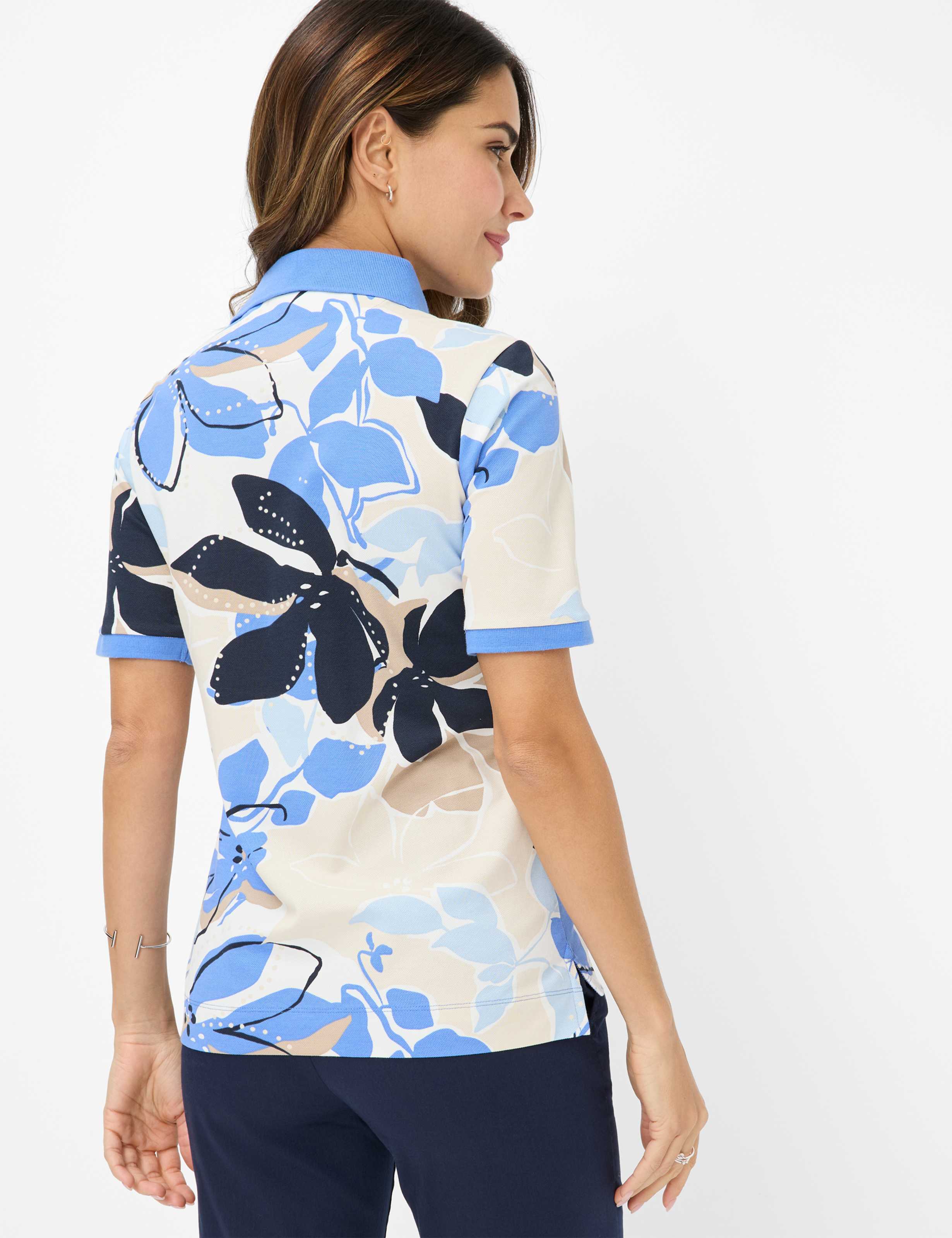 Women Style CLEO Blue  Model back