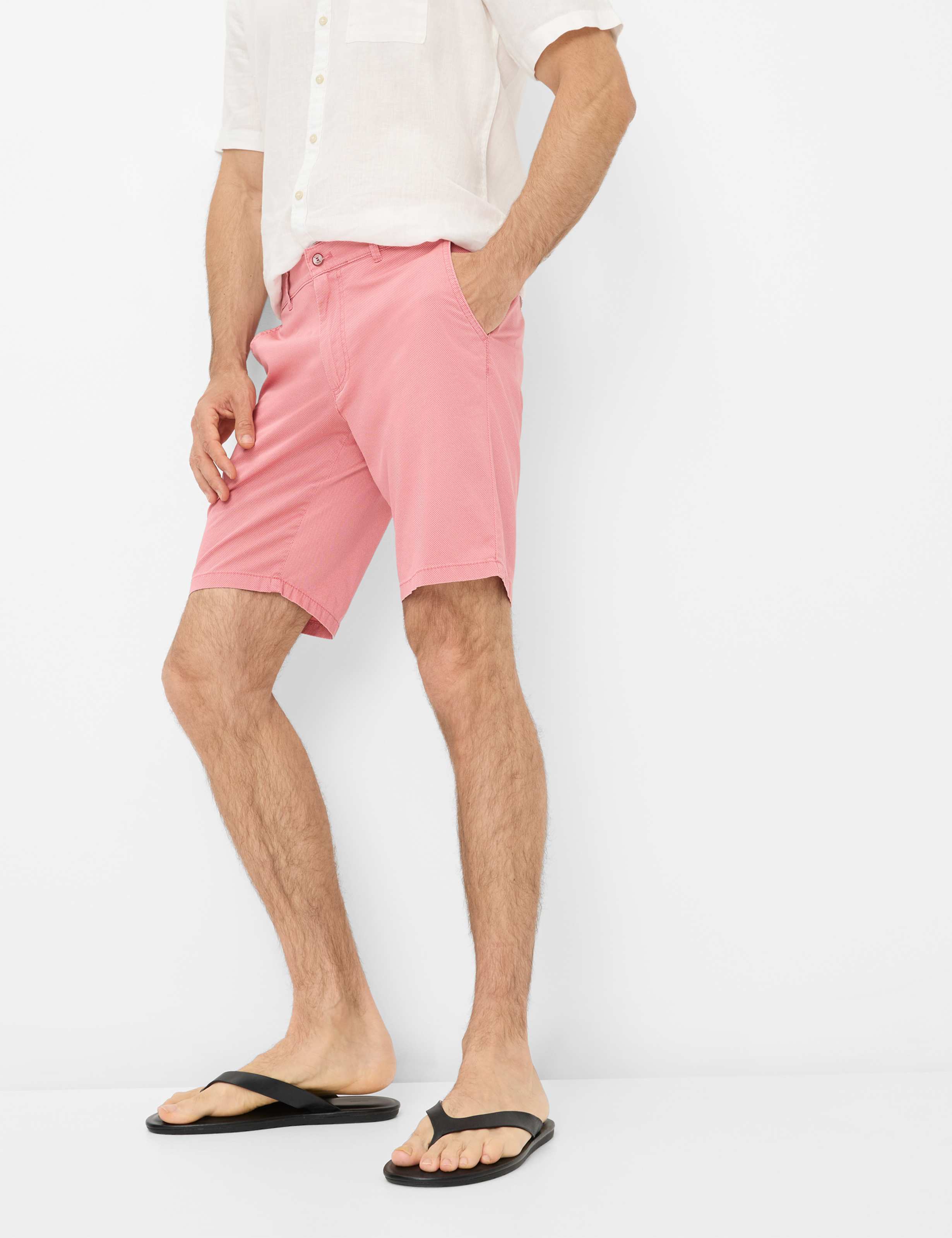Heren Style BOZEN Lichtrood Regular Fit Detail 1
