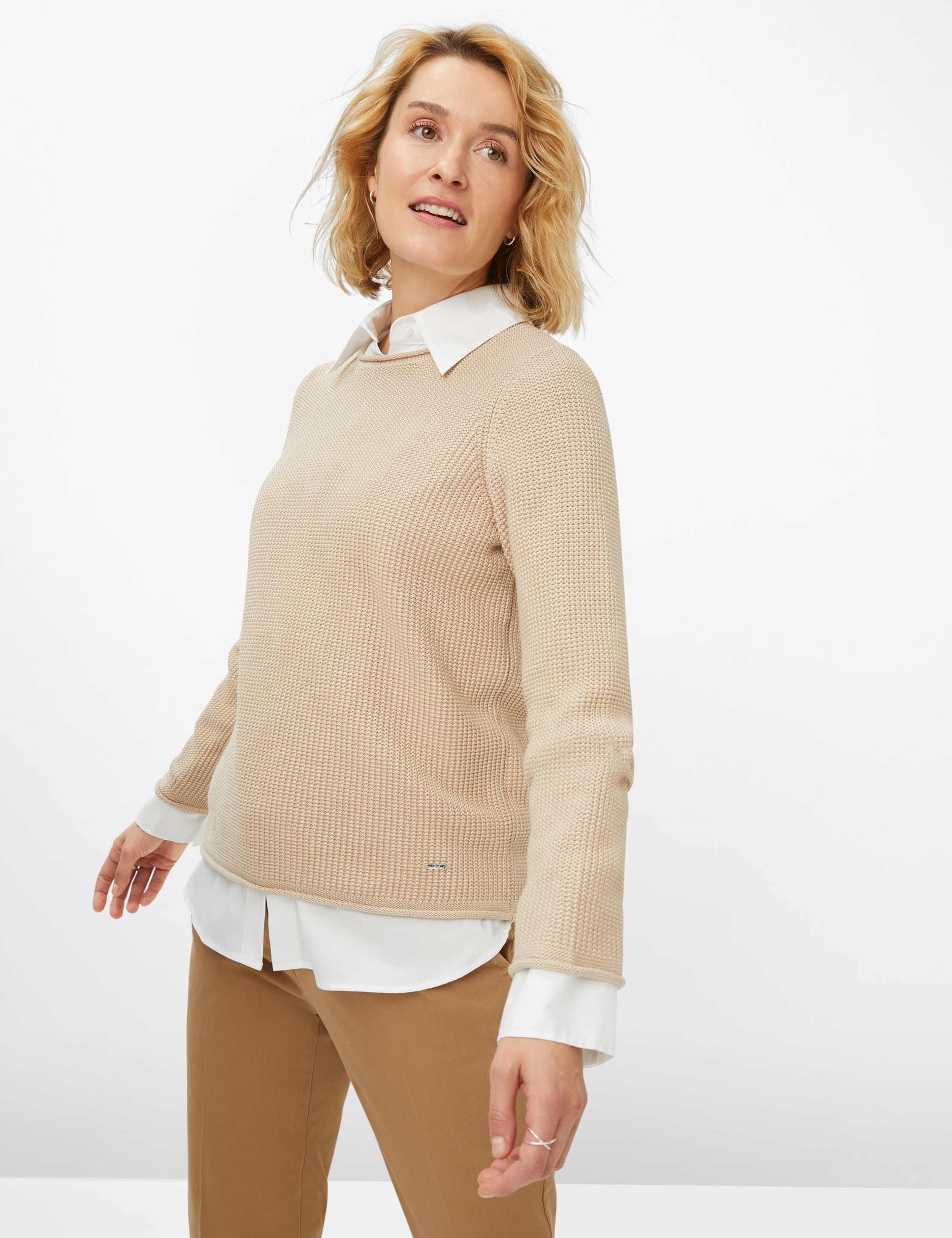 Women Style LESLEY soft beige  Model Front