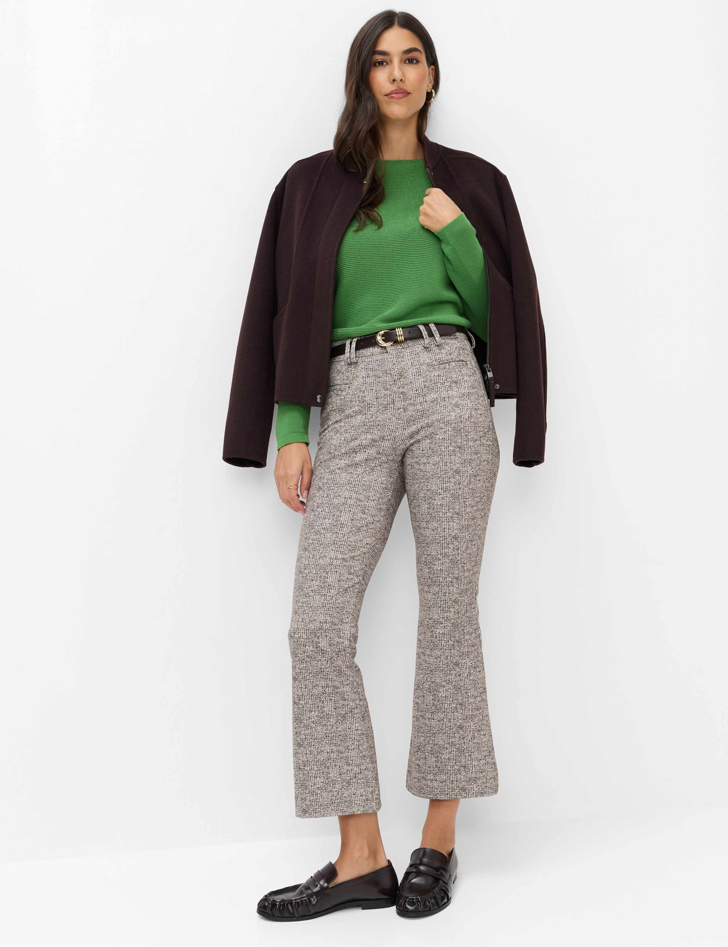 Dames Style SHAKIRA S Lichtbruin Slim Fit Model outfit