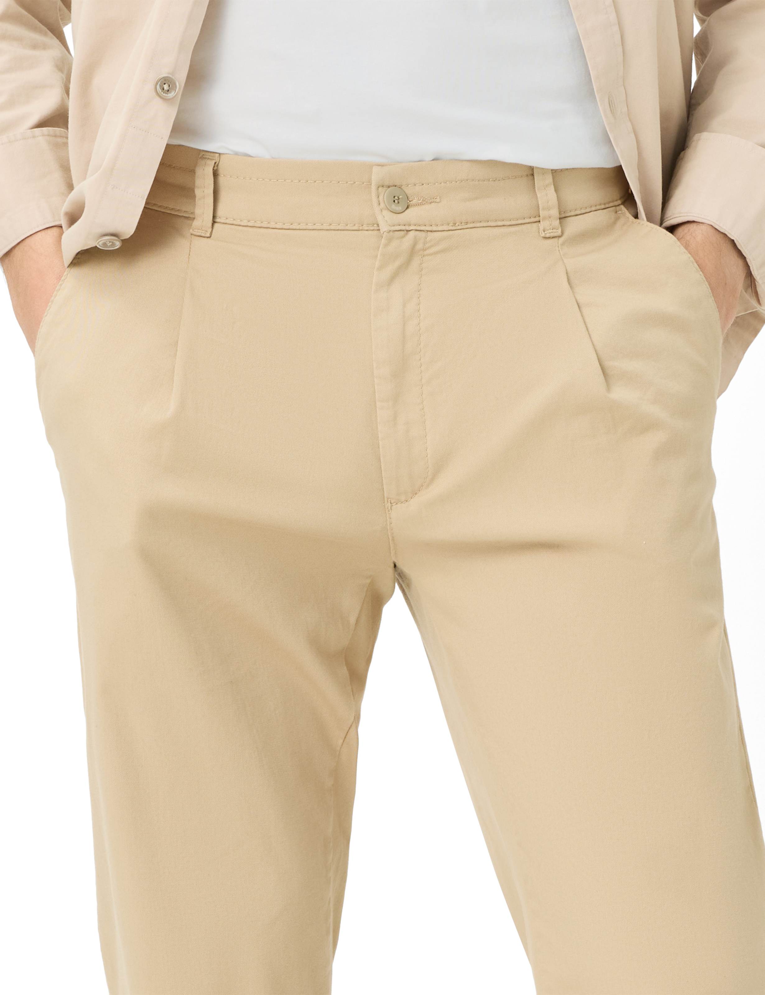 Men Style TINO Light Beige Tapered Fit Detail 2