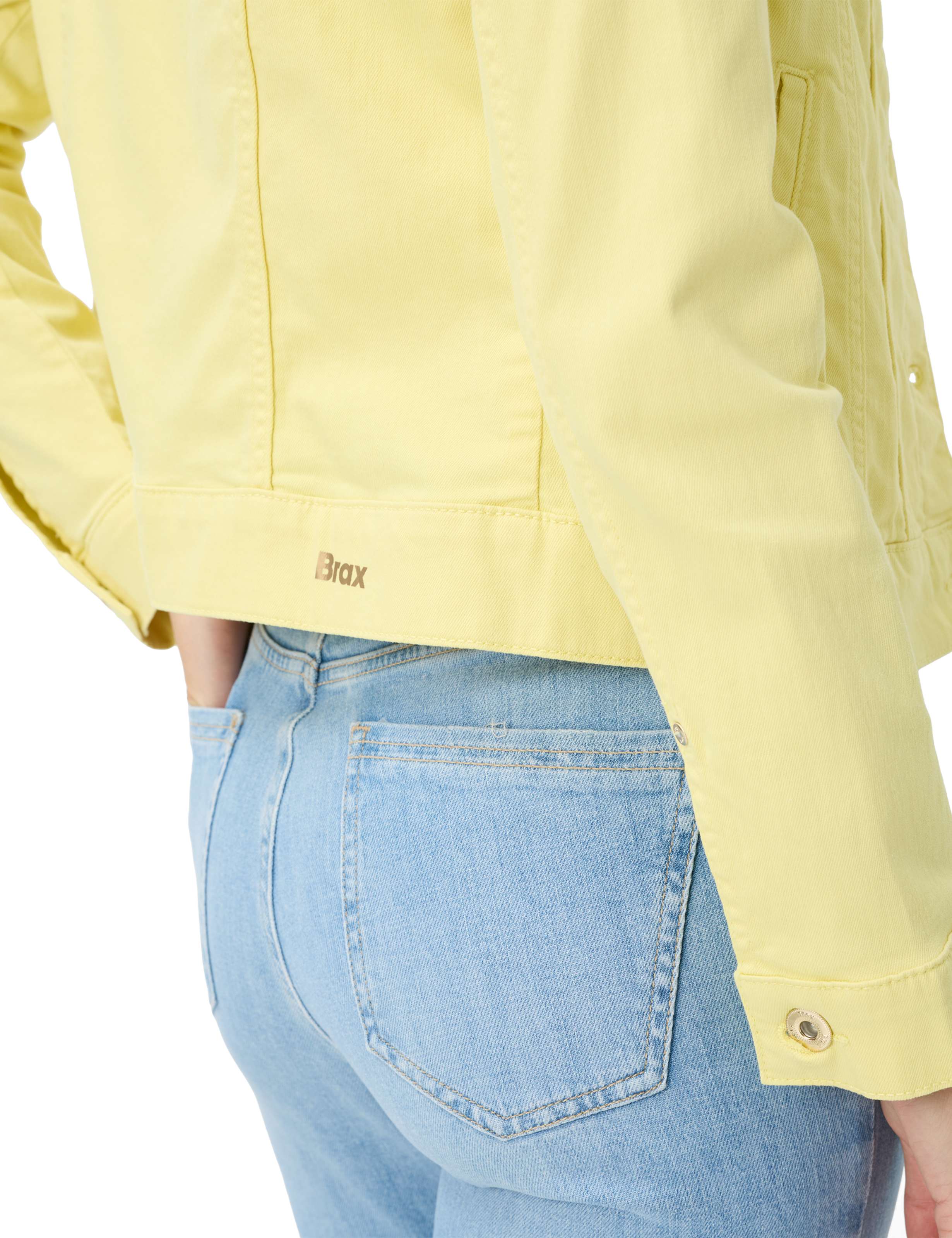 Femme Style MIAMI Denim Jaune  Détail 2