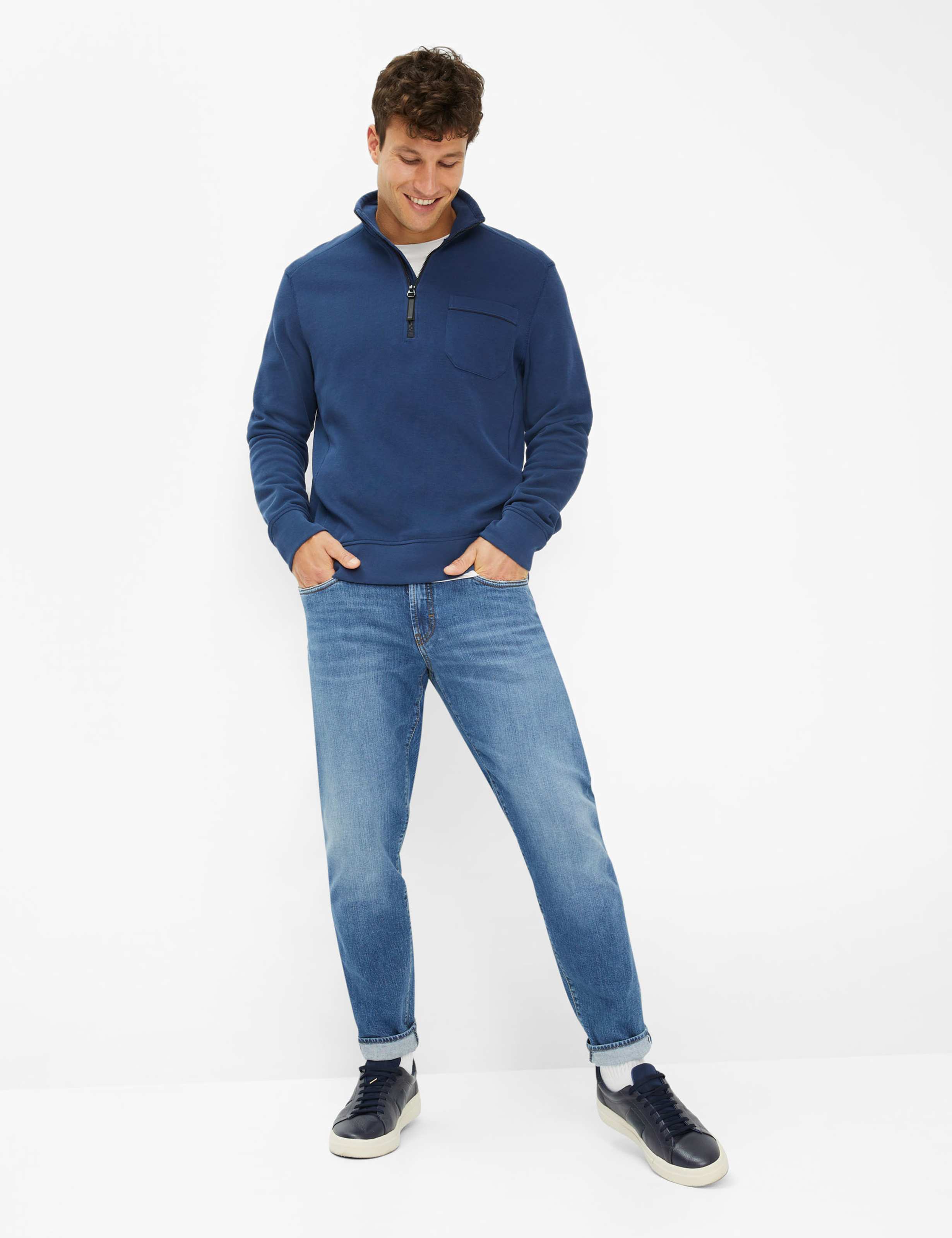 Herren Style SAVIO Blau  Model Outfit